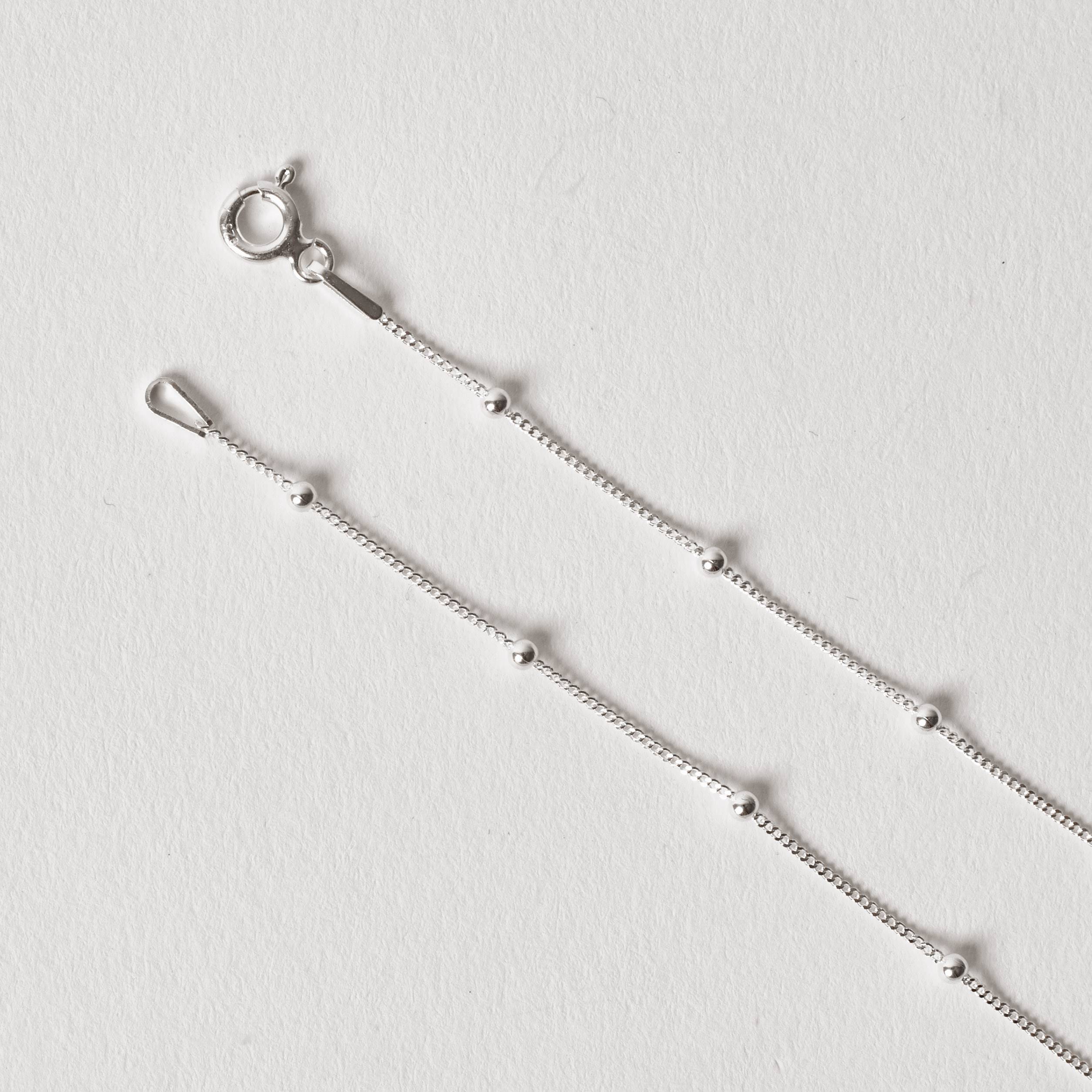 Pulseira corrente grumet com bolas 1.9 18cm