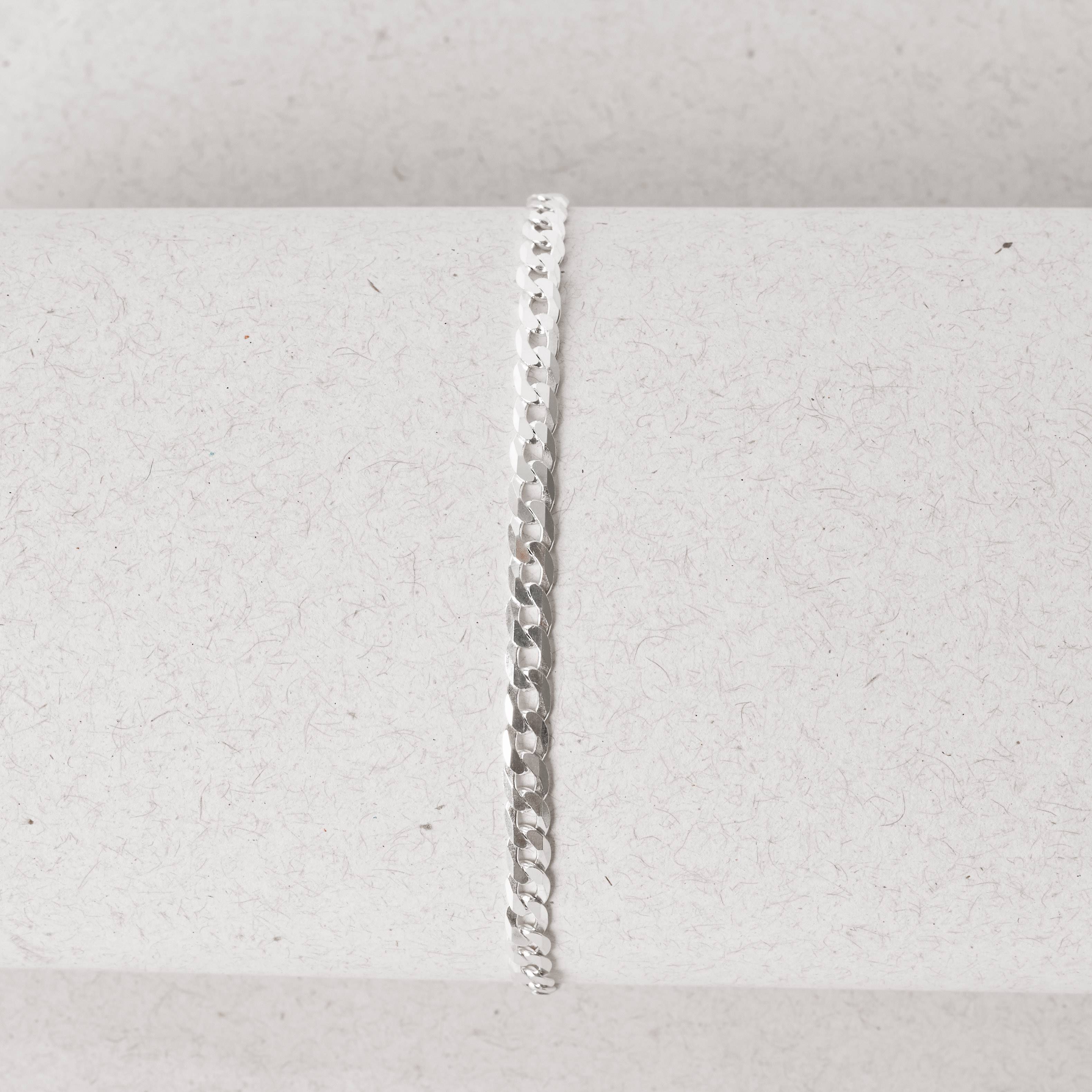 Pulseira corrente grumet flat 3.8 21cm