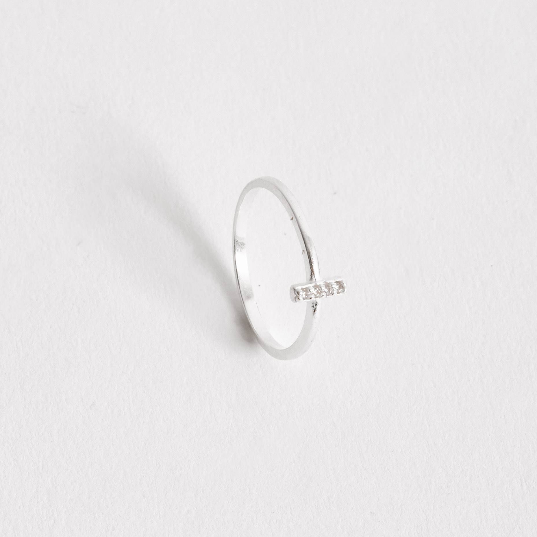 Imagem Anel palito cravejado 6mm