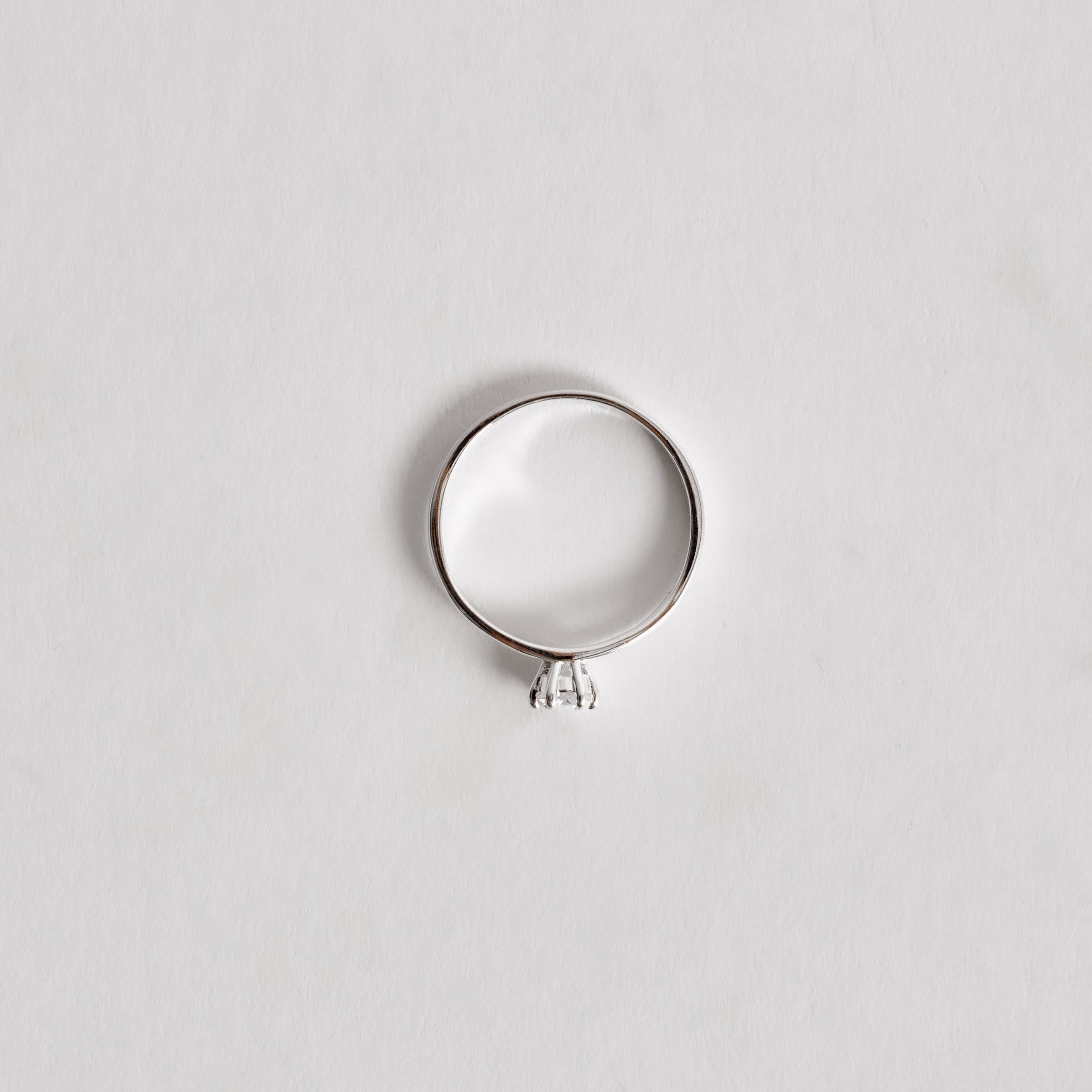 Imagem Secundária Anel fio duplo solitário 4mm