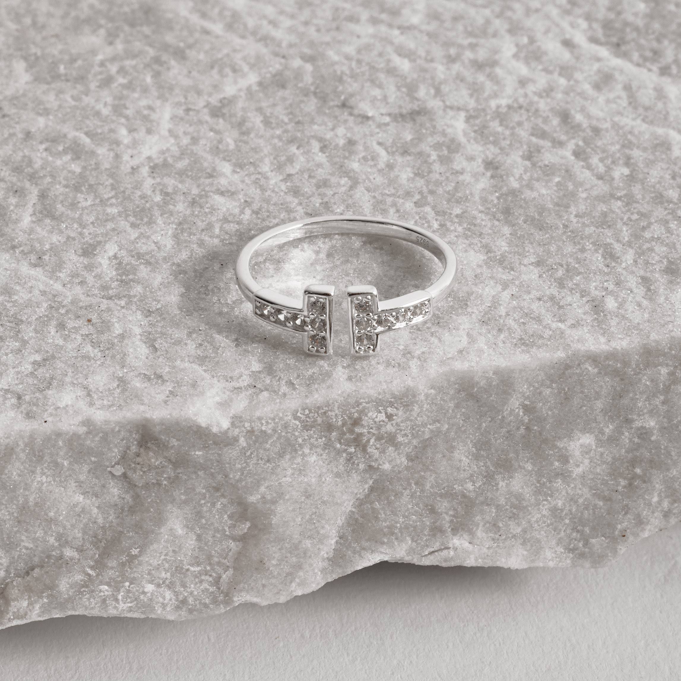 Imagem Anel aberto 2 palitos com cravejado