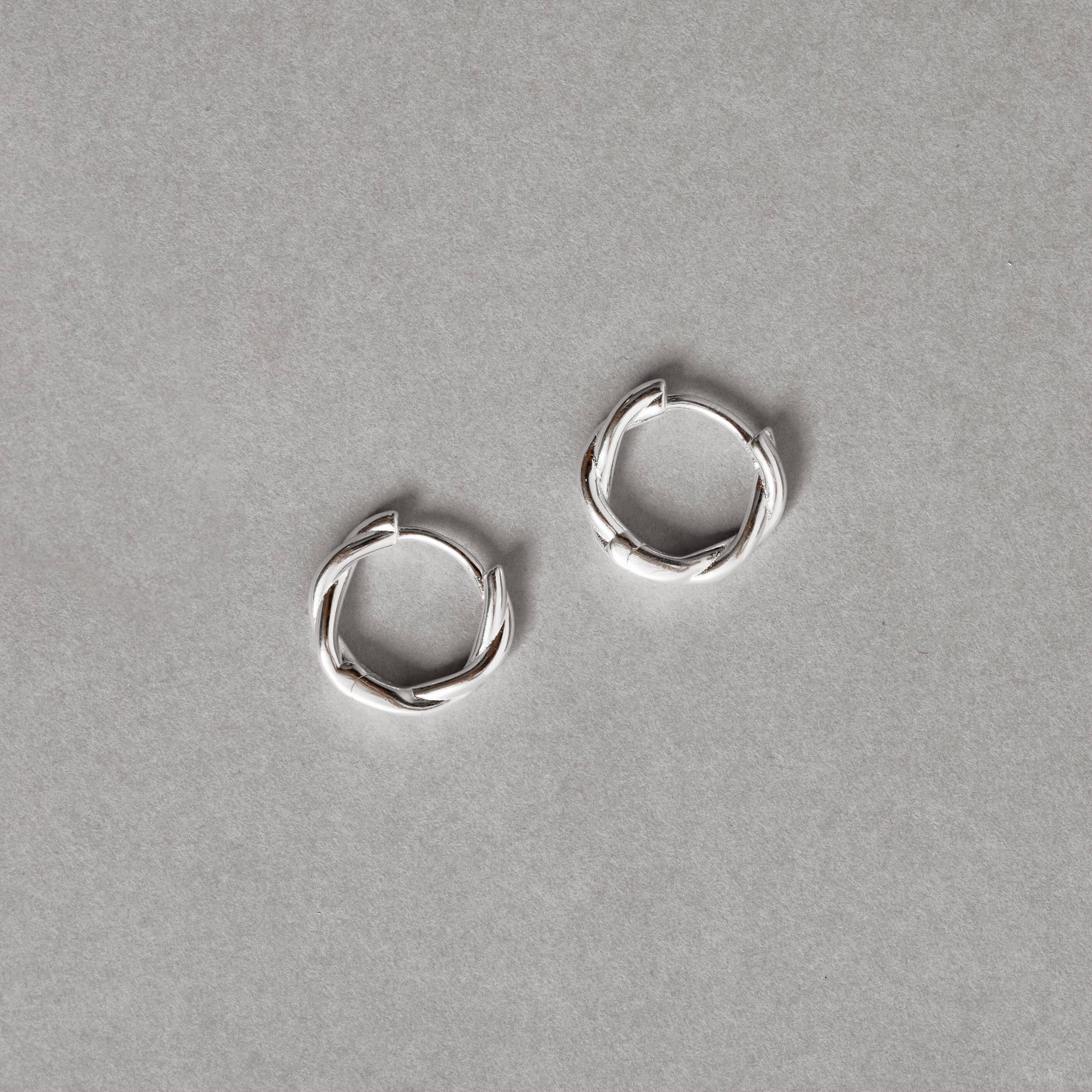 Imagem Secundária Argola click trançada 13mm 