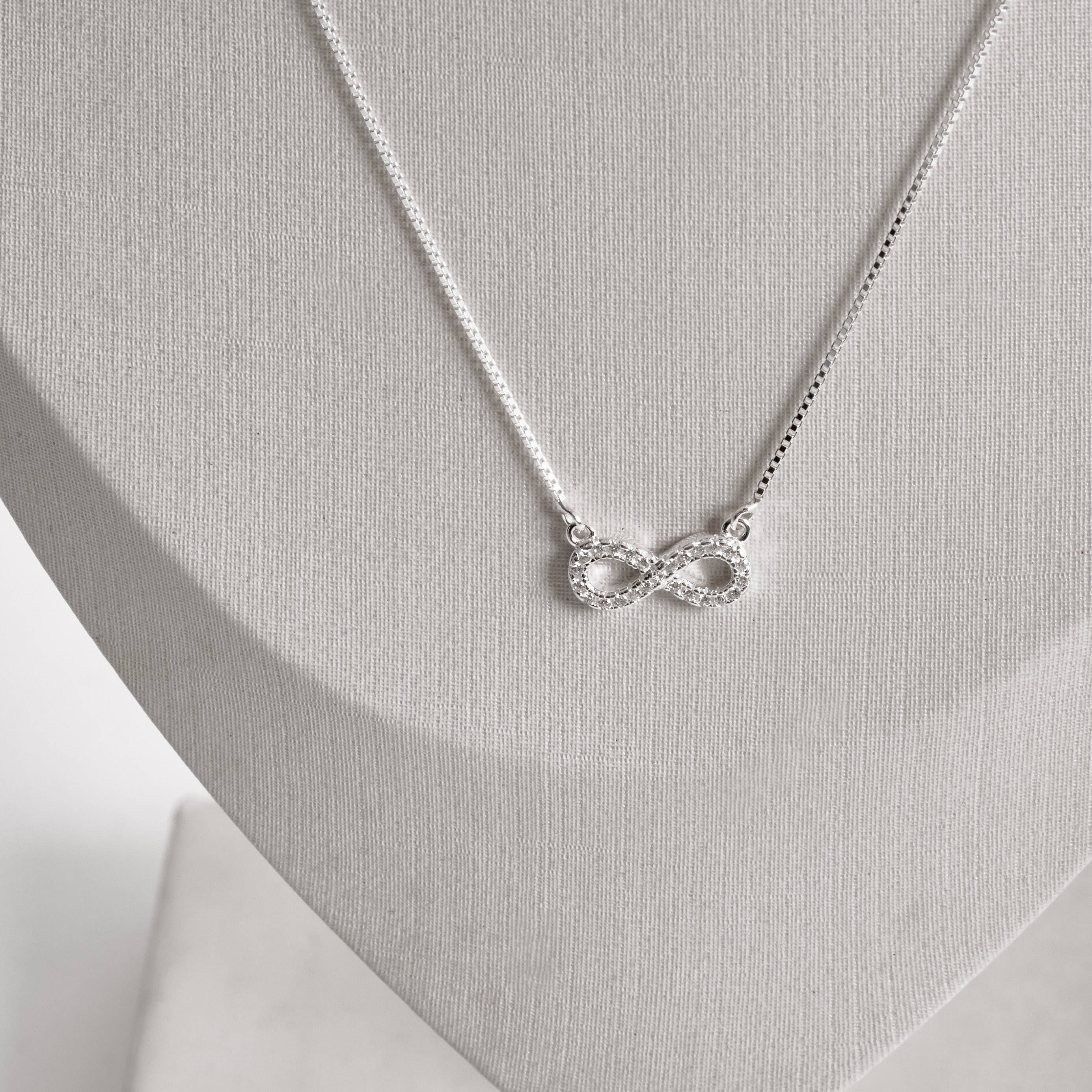 Imagem Secundária Colar entremeio infinito cravejado 14mm v15 40+5cm