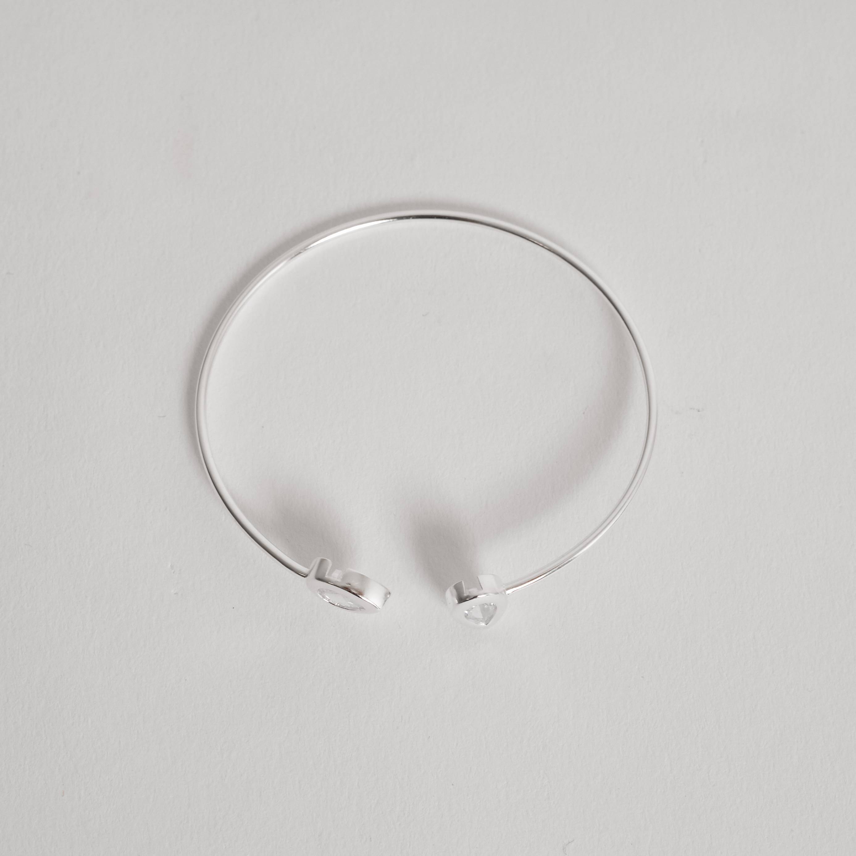 Imagem Secundária Bracelete 2 zircônias gota regulável