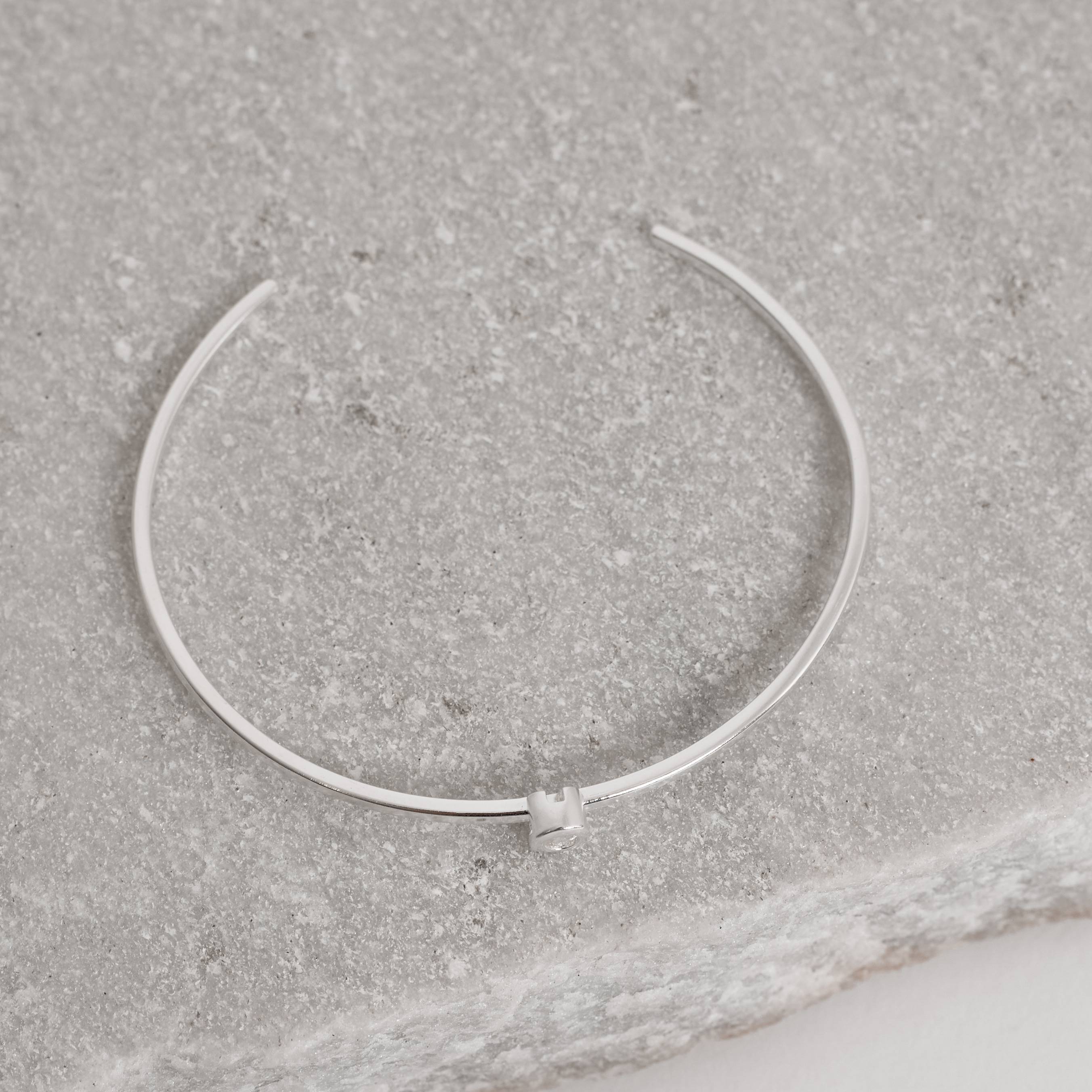 Imagem Secundária Bracelete zircônia redonda embutida regulável