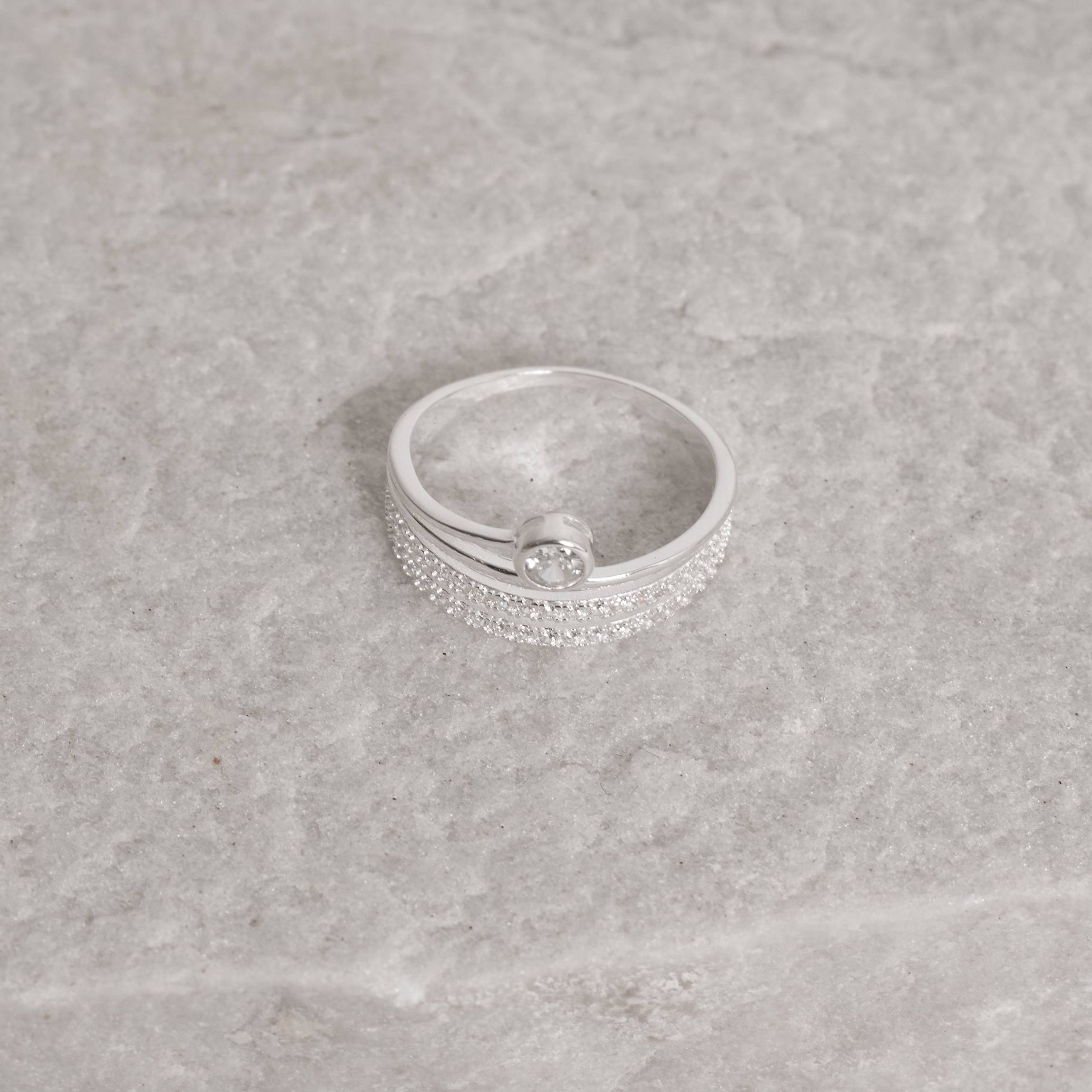 Imagem Secundária Anel 4 fios meia aliança, aparador e solitário 4mm