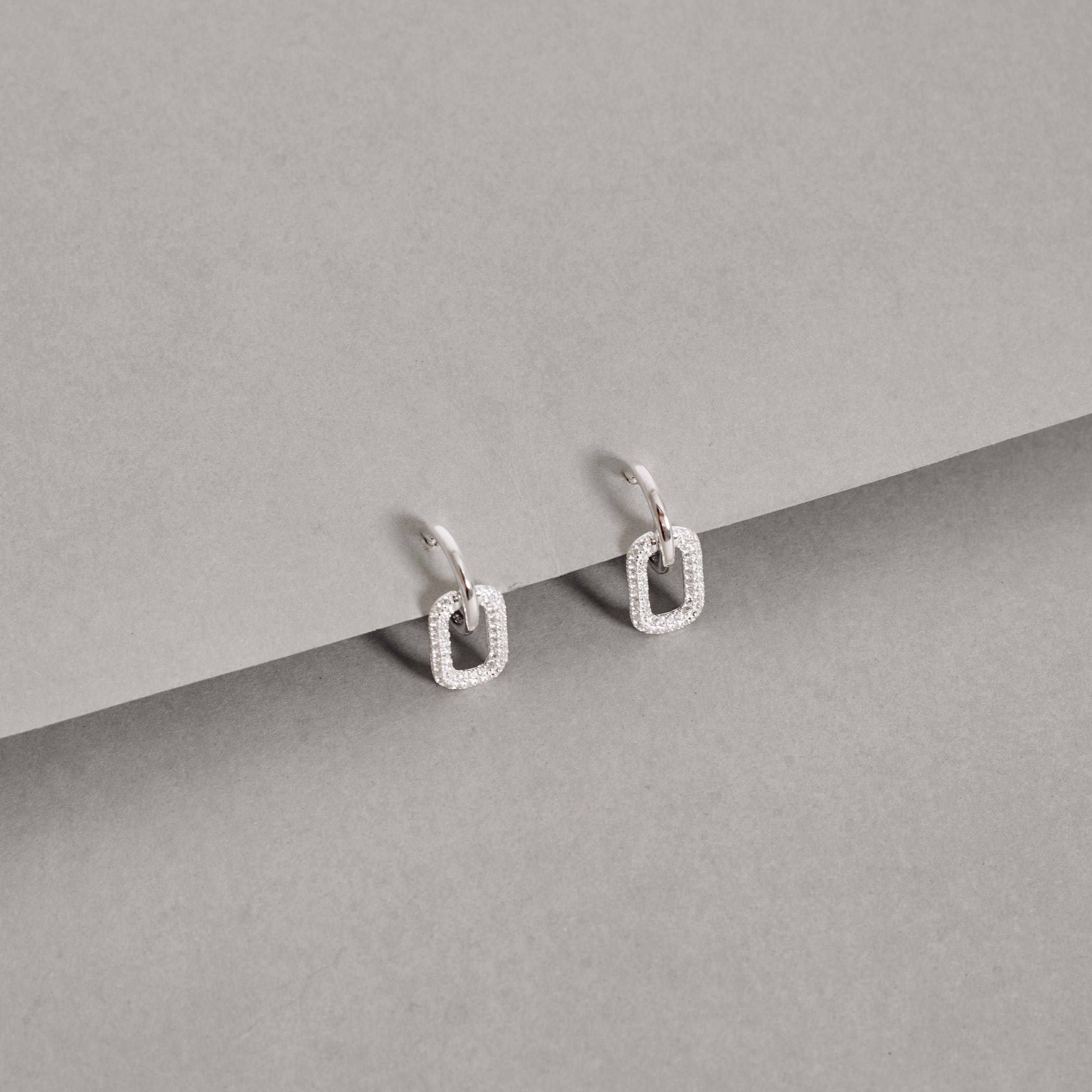 Imagem Argola click 10mm pingente elo cravejado