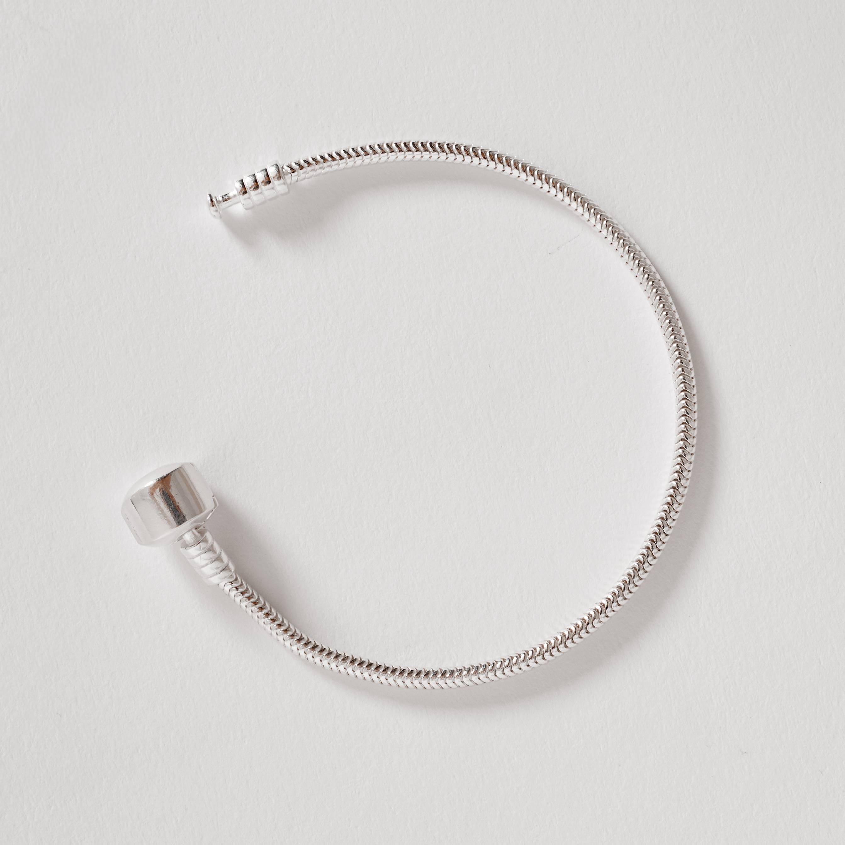 Pulseira para berloques 2.4 fecho redondo liso