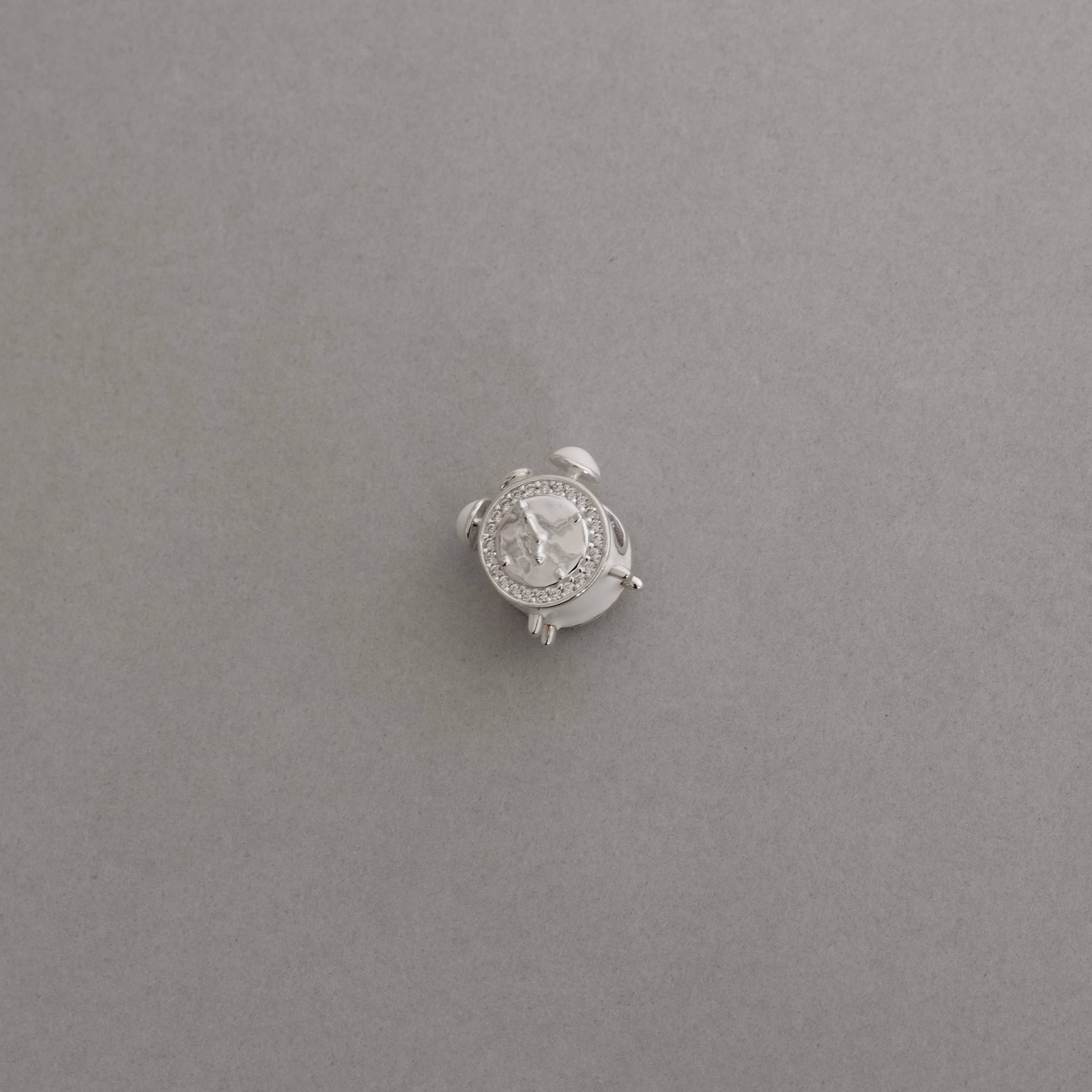 Berloque separador relógio cravejado 13mm resina