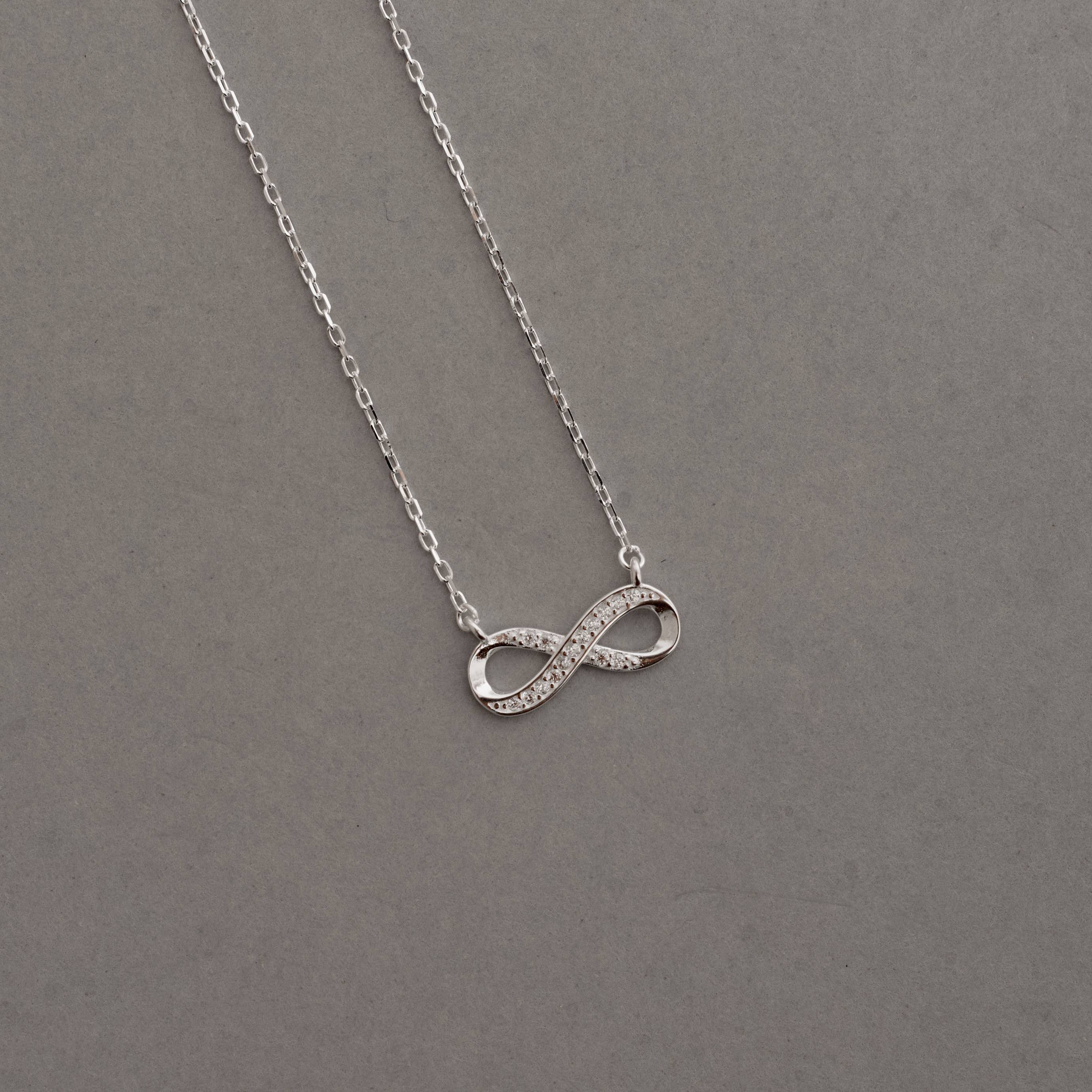 Imagem Colar entremeio infinito cravejado 15mm corrente cadeado 40+5cm