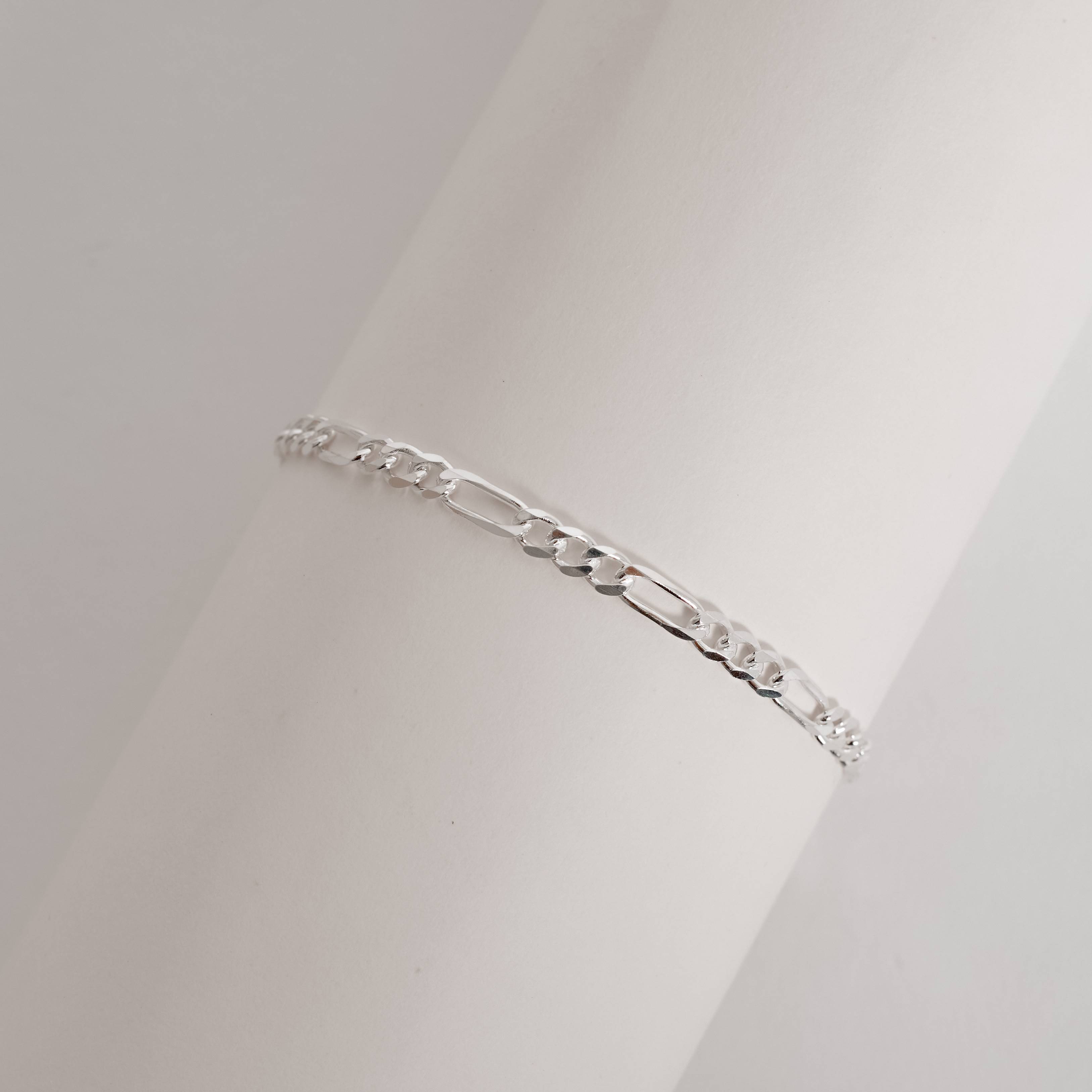 Imagem Secundária Pulseira infantil corrente 3x1 flat 3.8 17cm