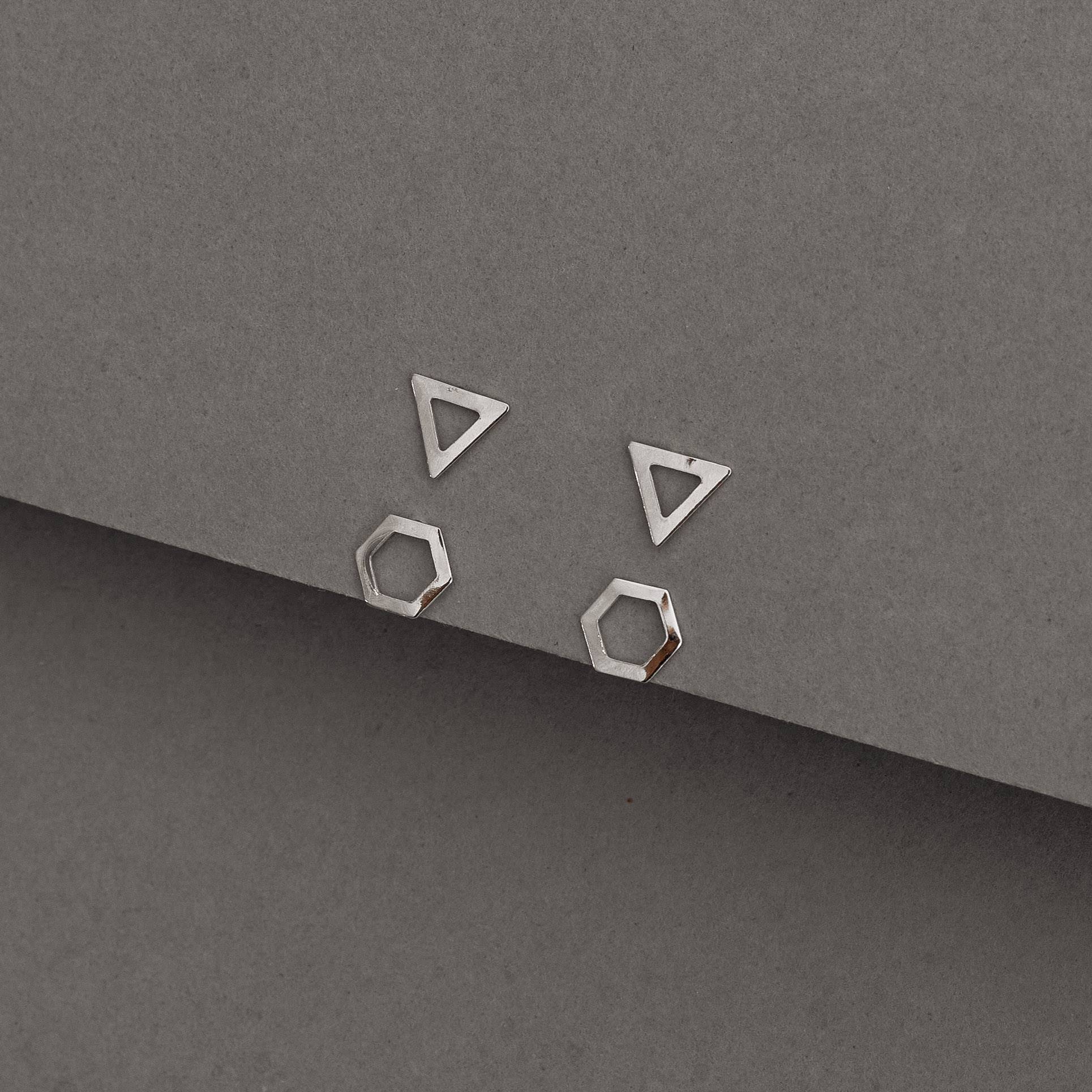 Dupla triângulo invertido e hexágono vazados 6mm