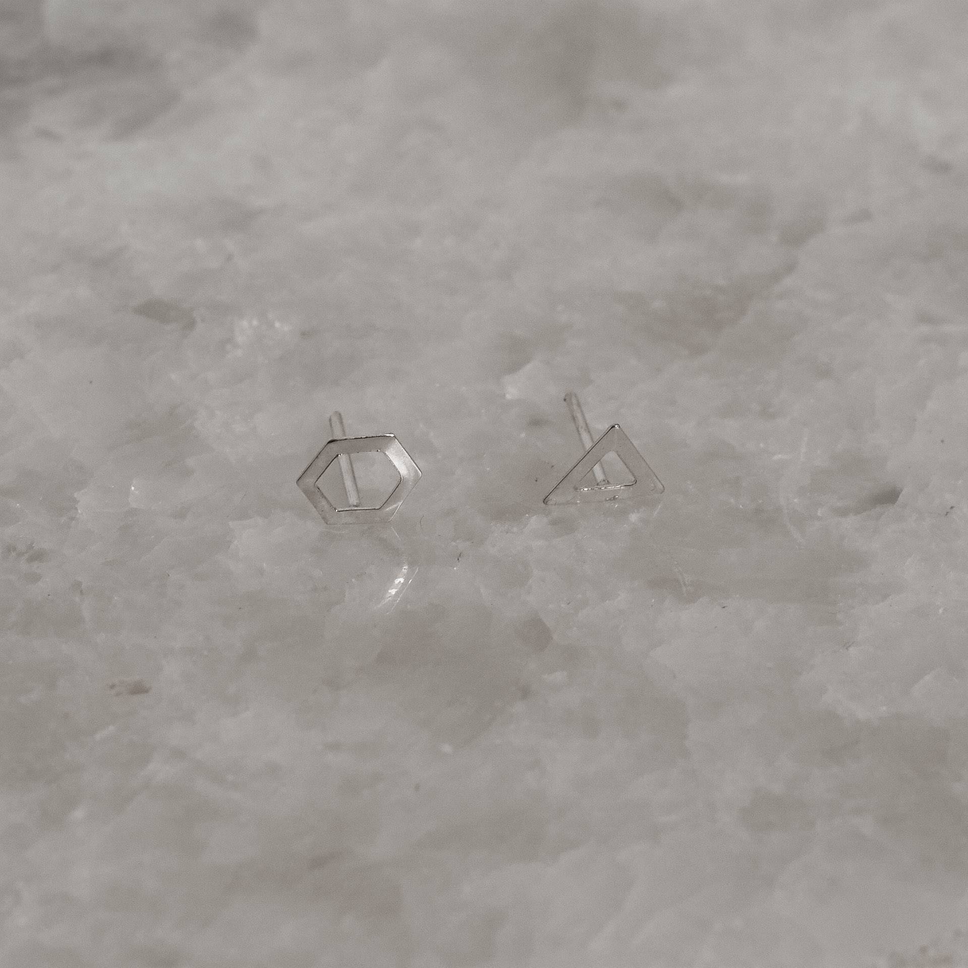 Dupla triângulo invertido e hexágono vazados 6mm