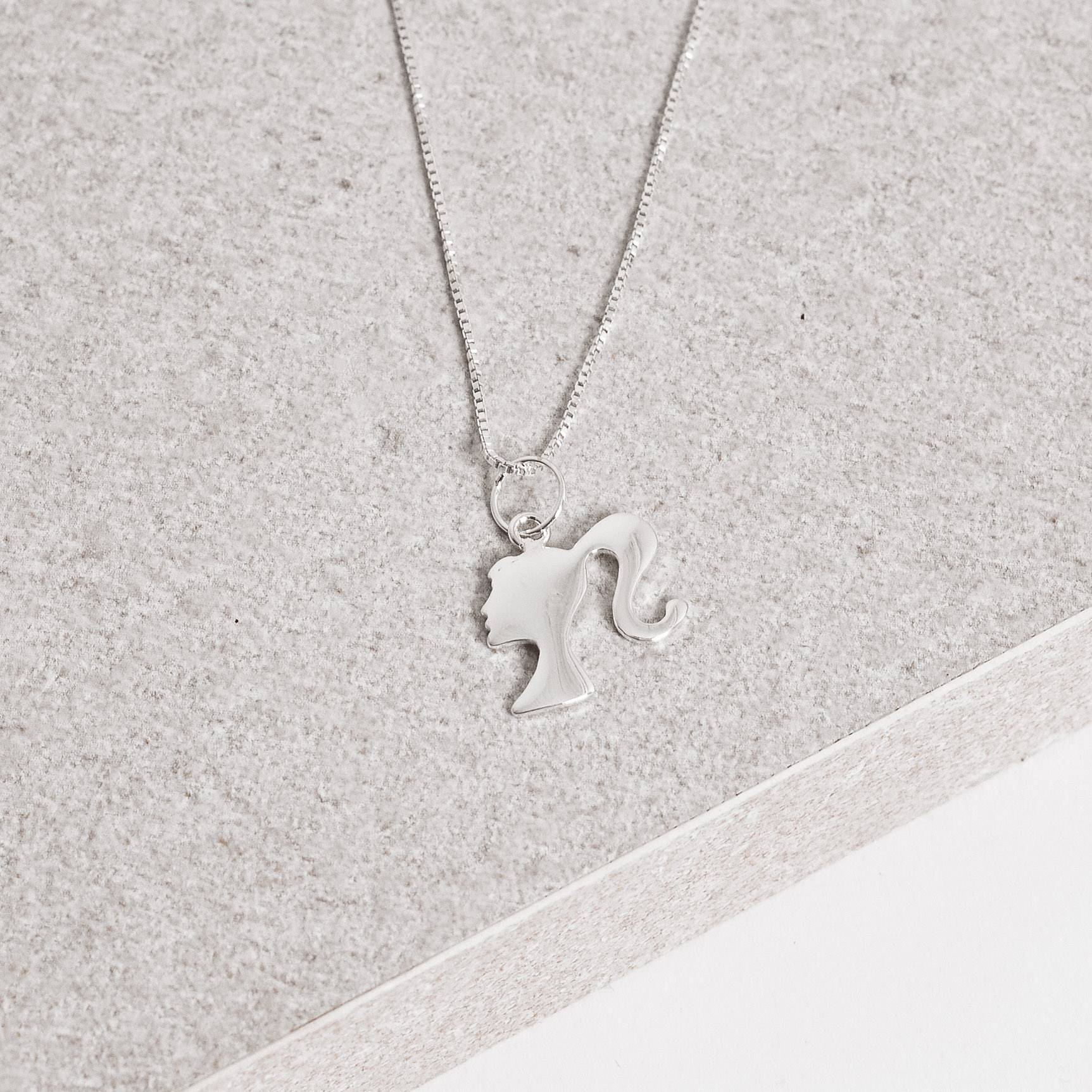 Imagem Colar pingente barbie 12mm 45cm