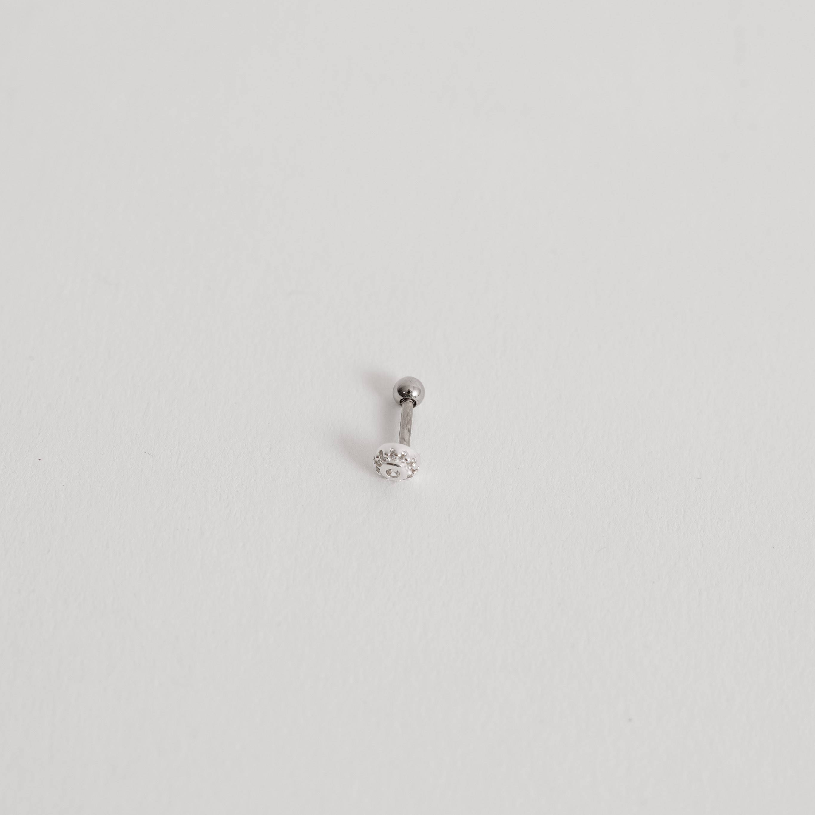 Imagem Secundária Piercing haste botão cravejado 4mm