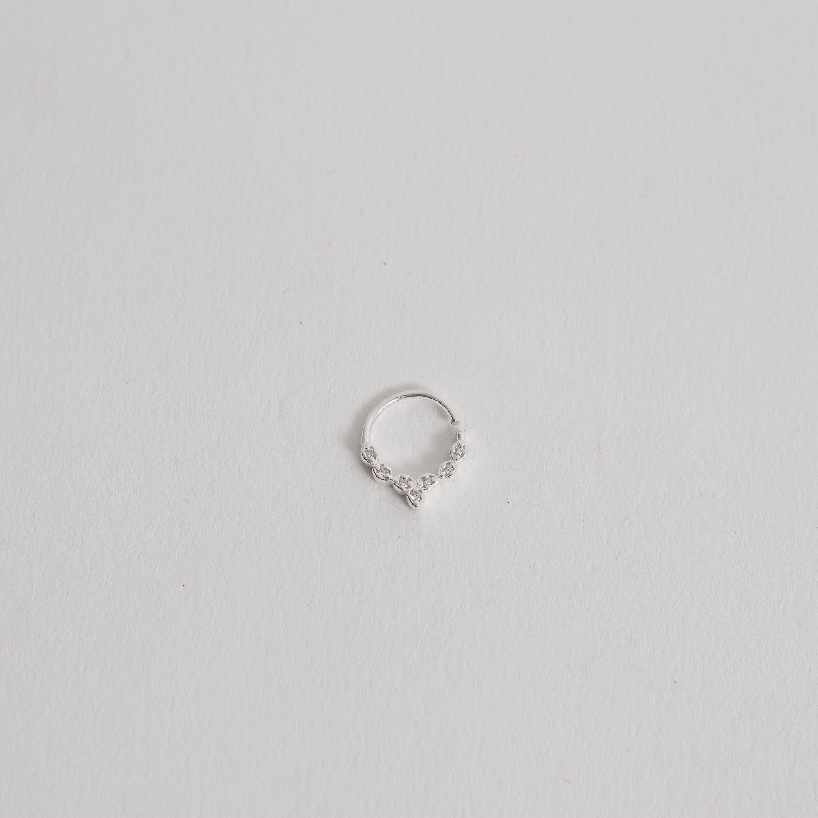 Imagem Secundária Piercing argola franja cravejada 9mm