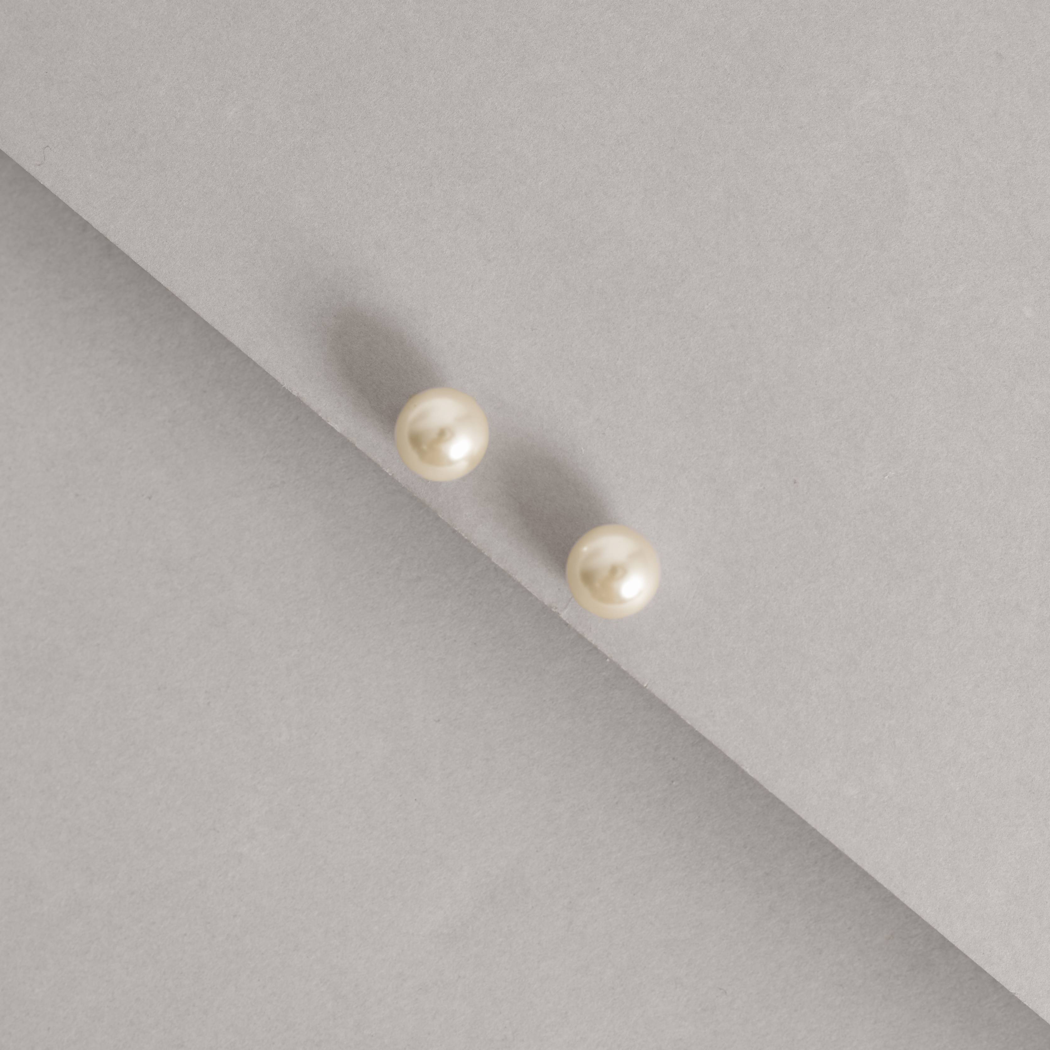 Imagem Brinco pérola redonda 10mm