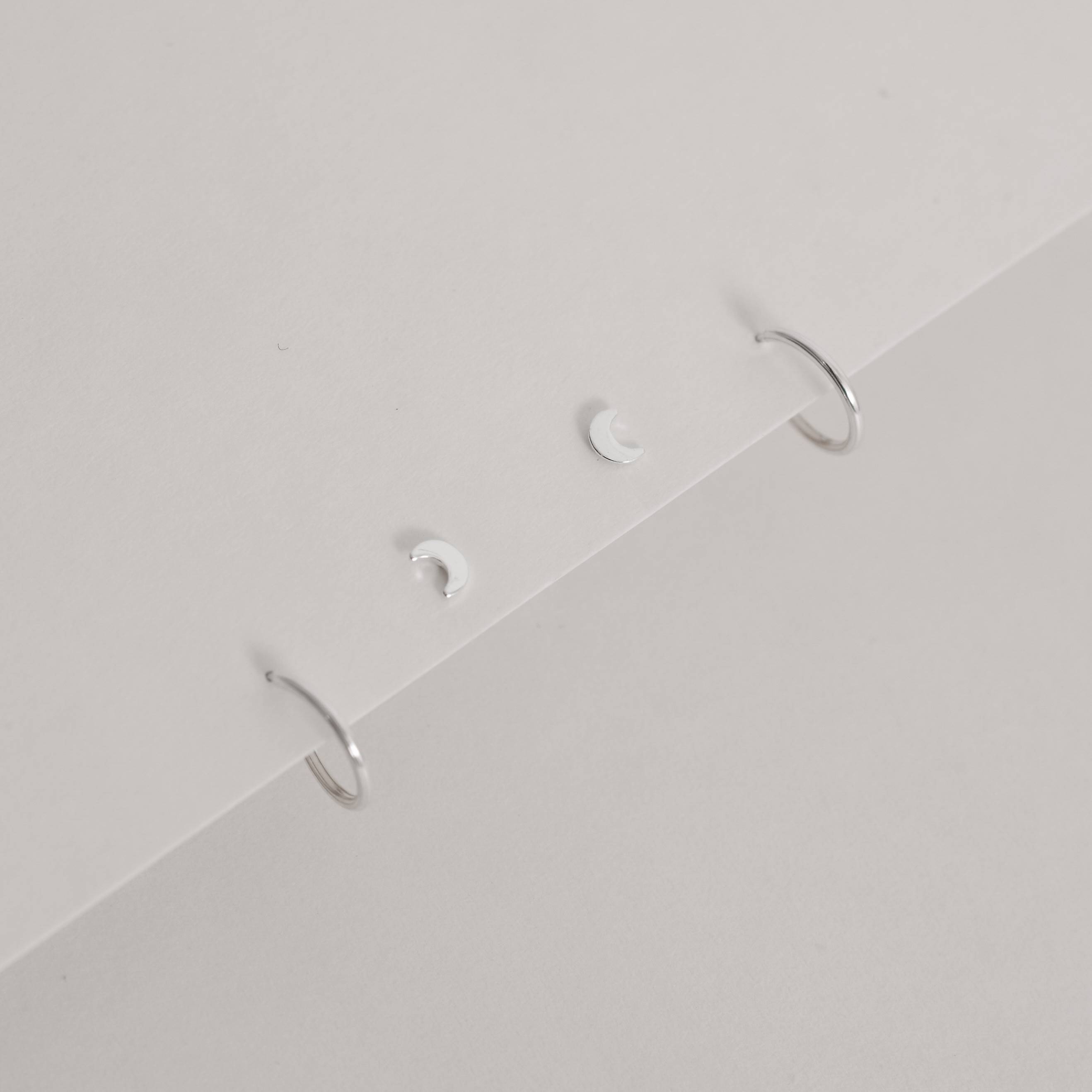 Dupla lua 4mm e argola 10mm