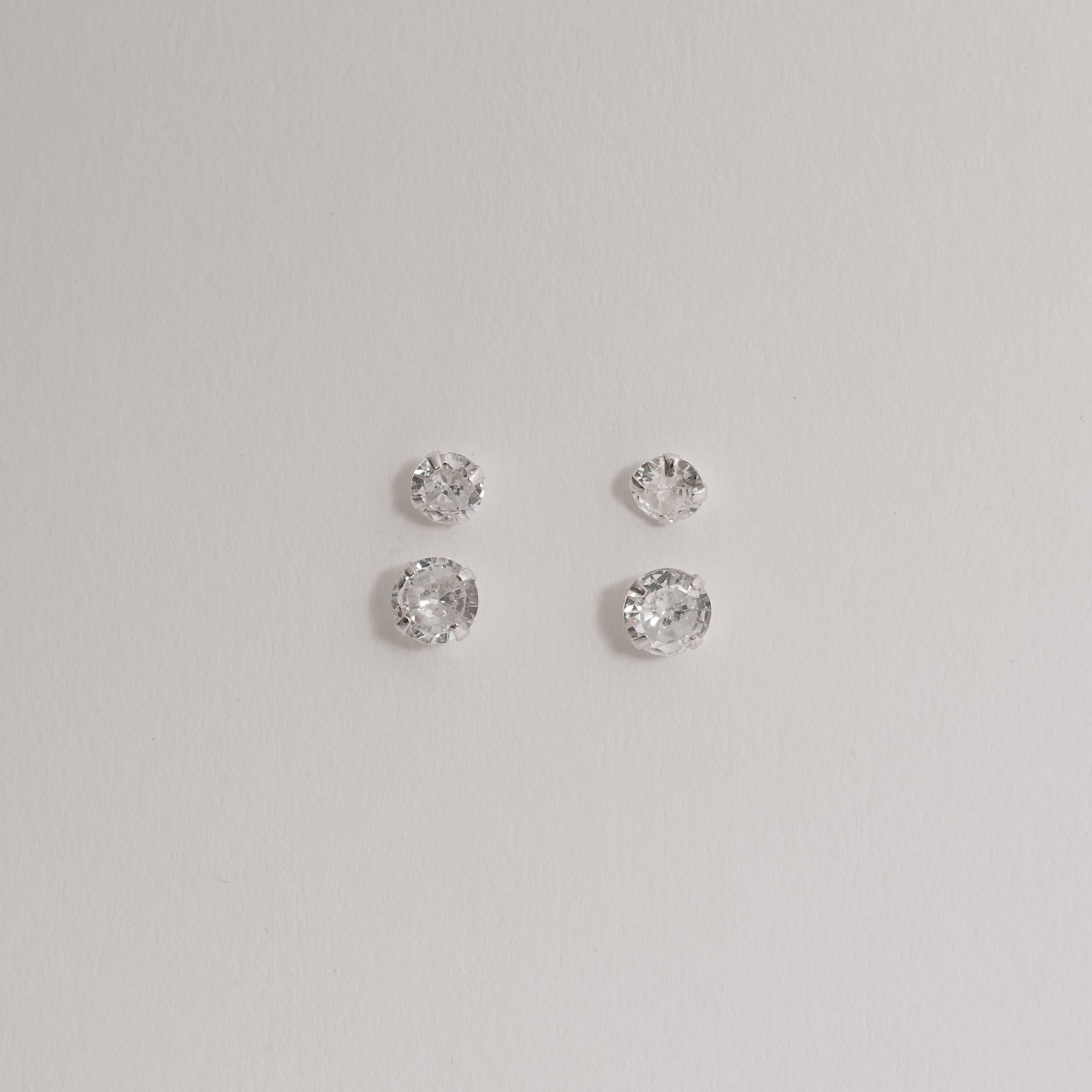 Imagem Dupla zircônia redonda 5 e 6mm cristal