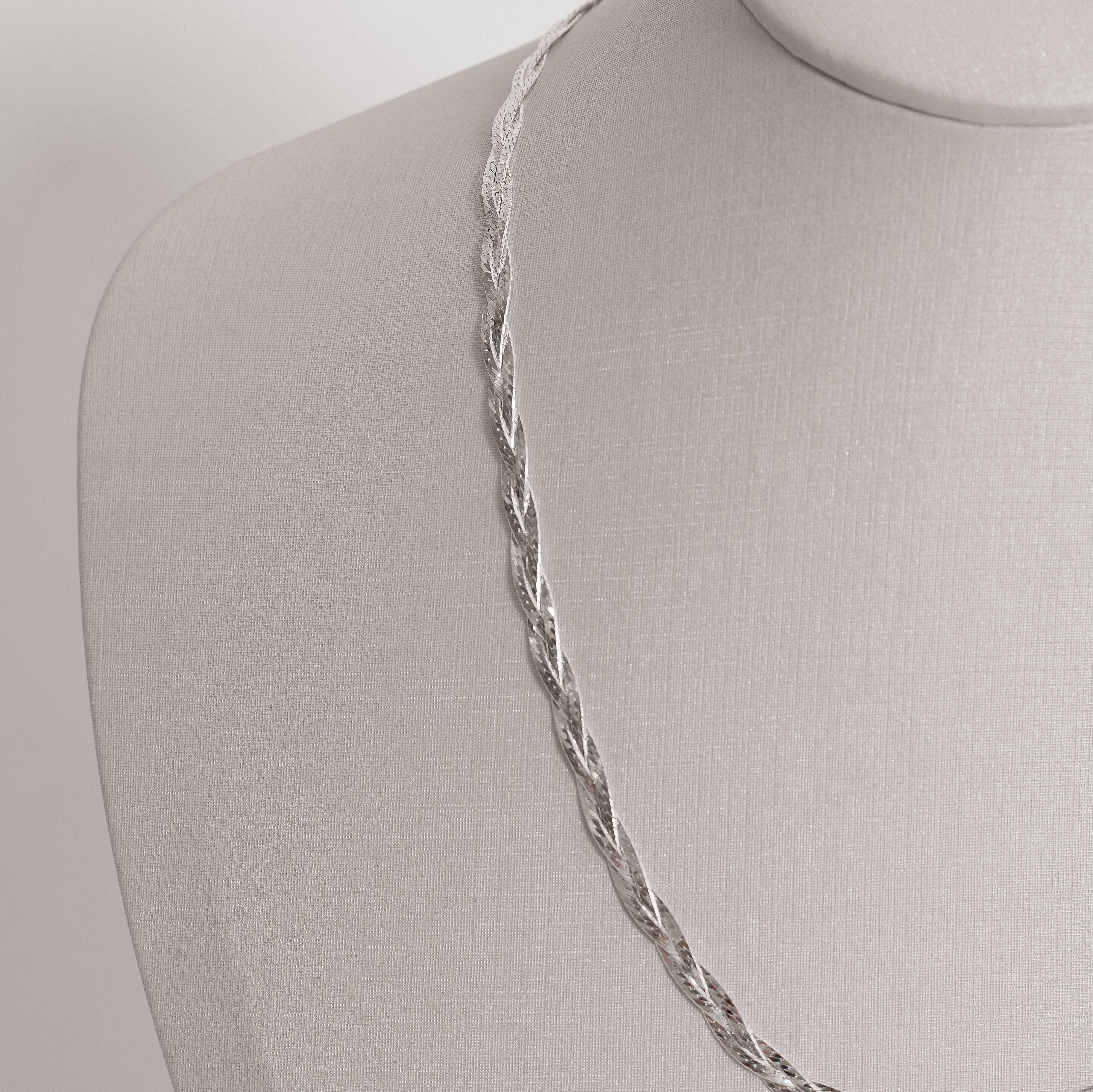 Imagem Secundária Colar trança 3 fios 45cm