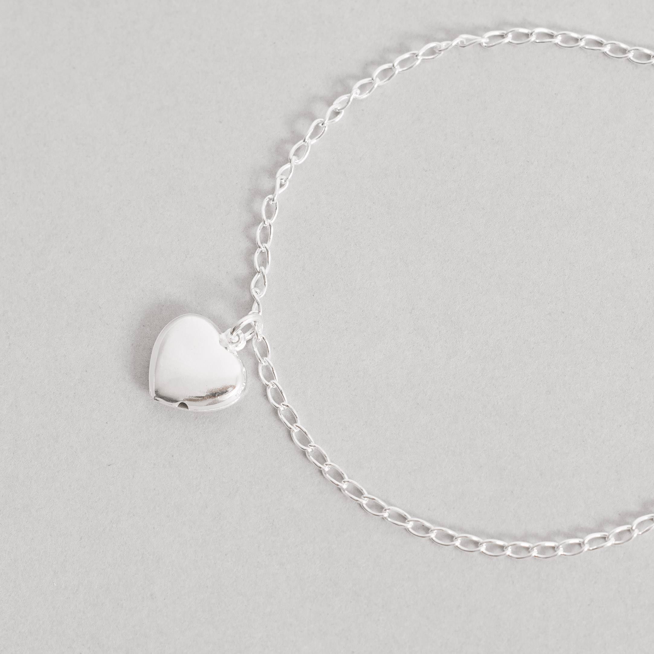 Imagem Pulseira pingente coração 11mm