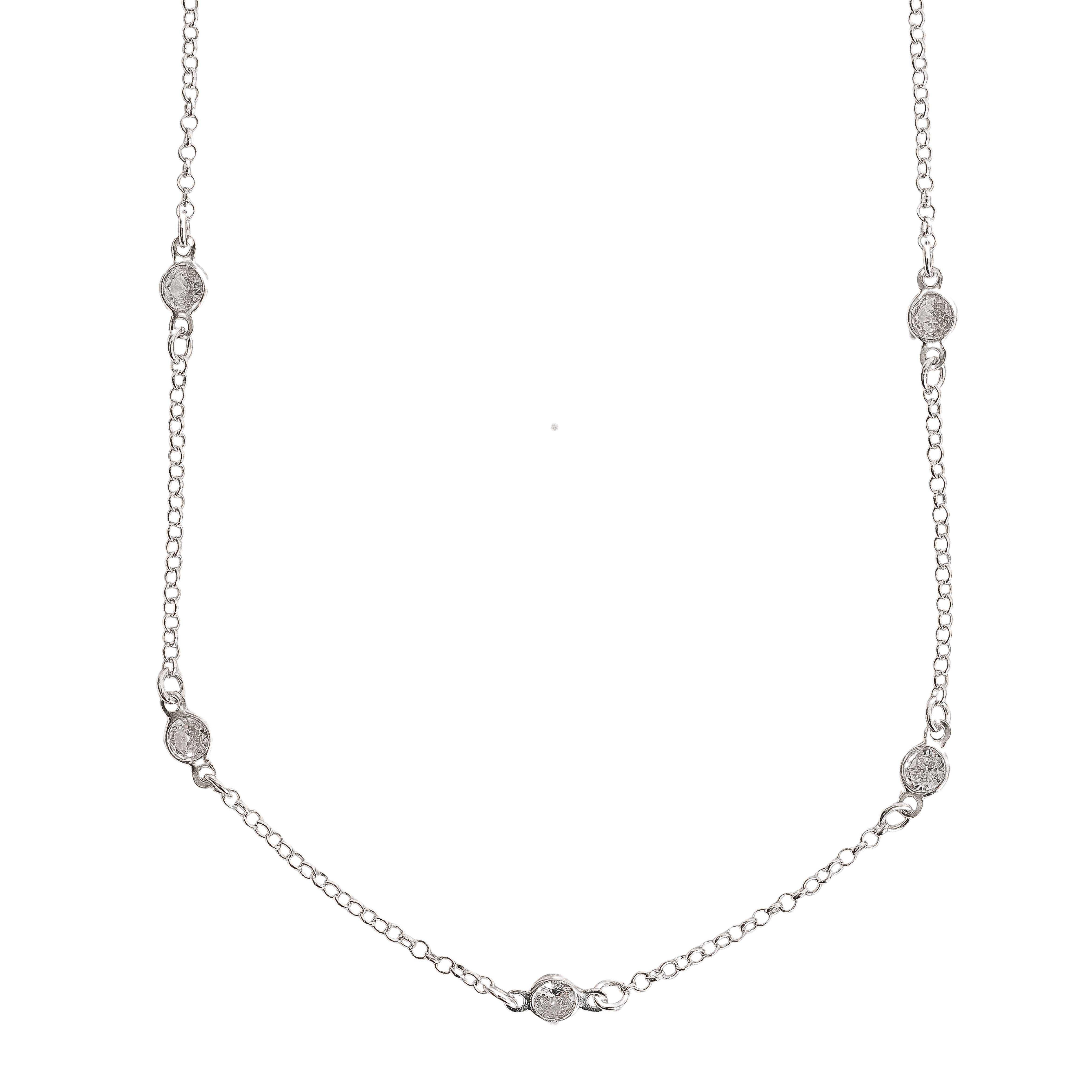 Imagem Colar tiff zircônias 5mm 50cm