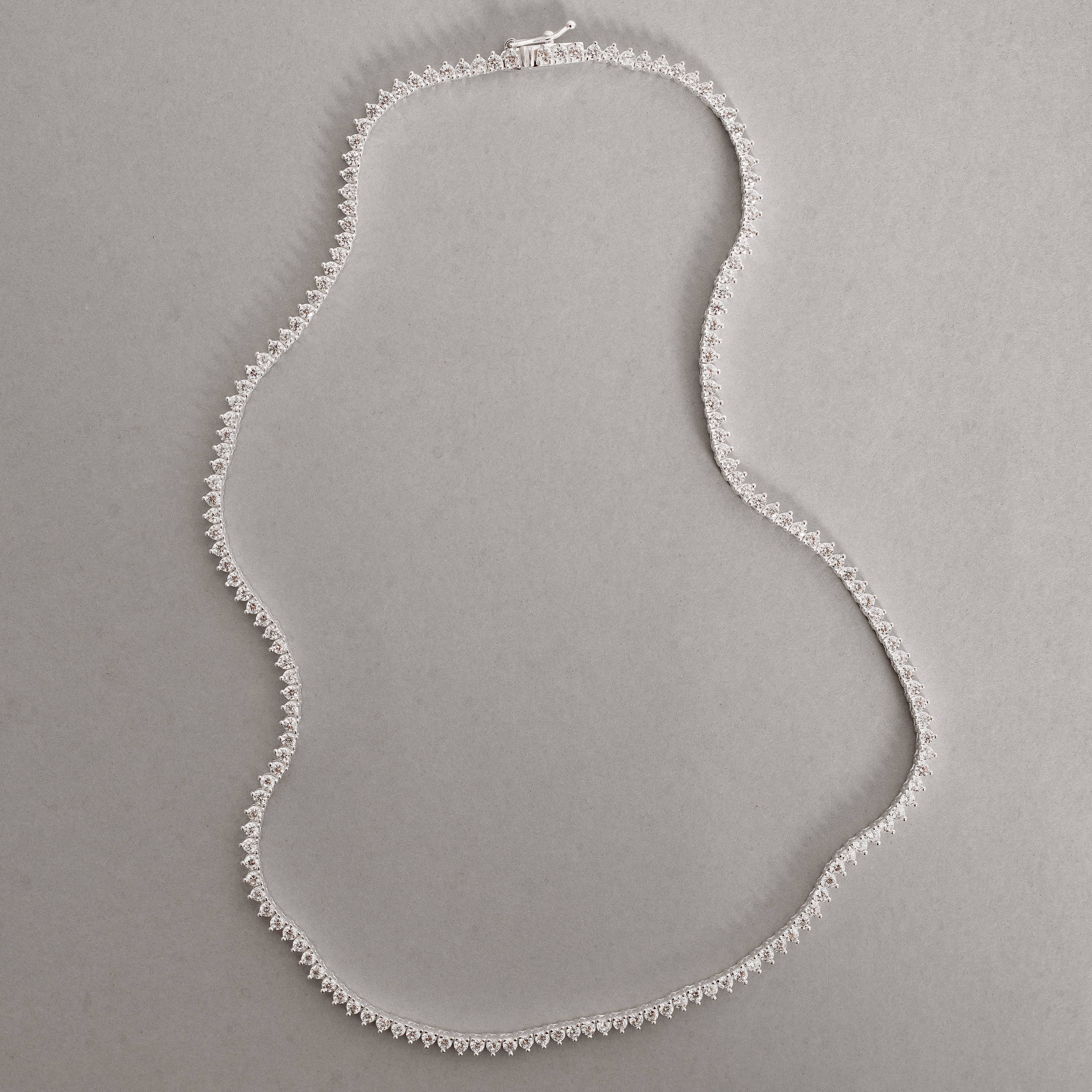 Colar Riviera 3 pontas 2.9 40cm fecho gaveta