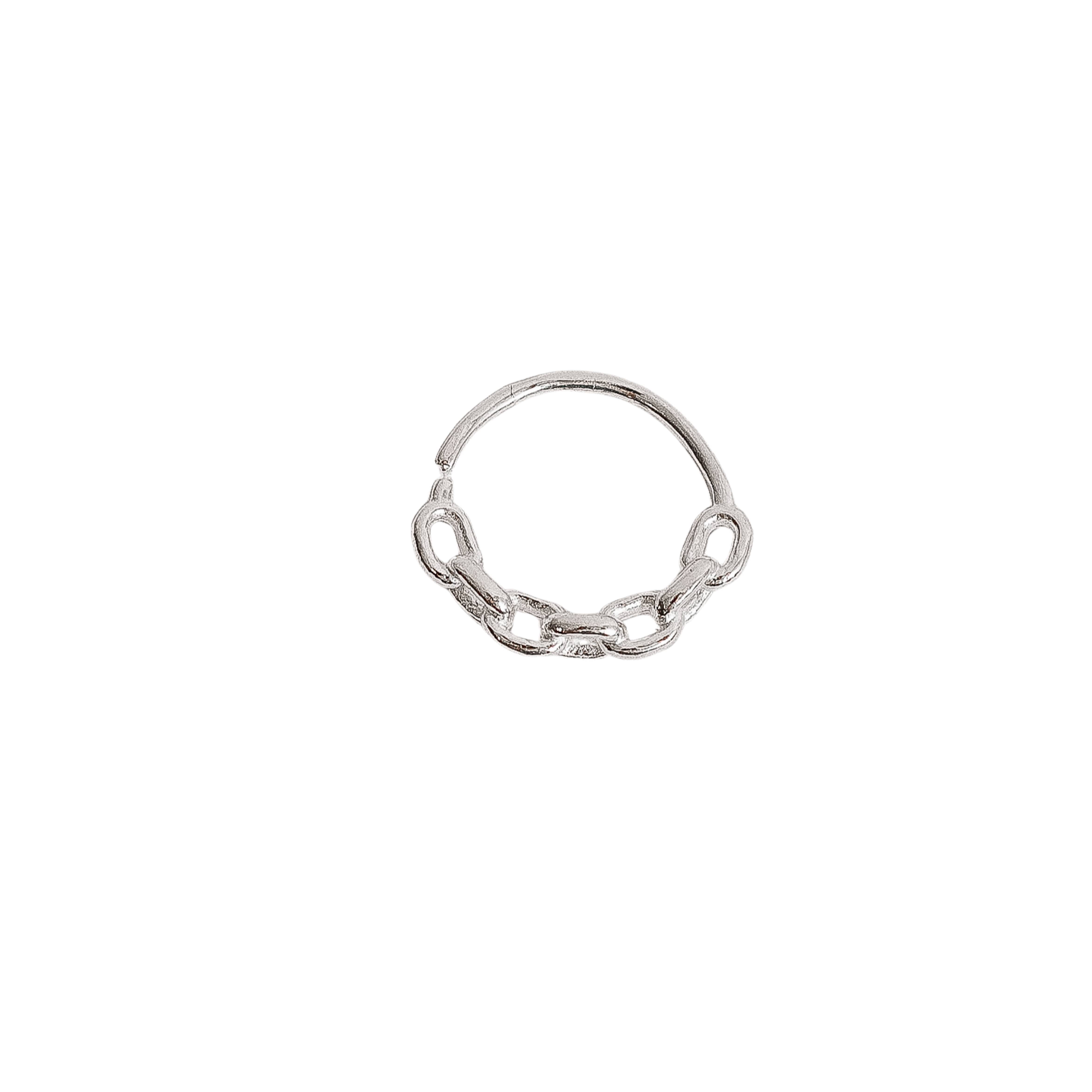 Piercing argola detalhe corrente 11mm