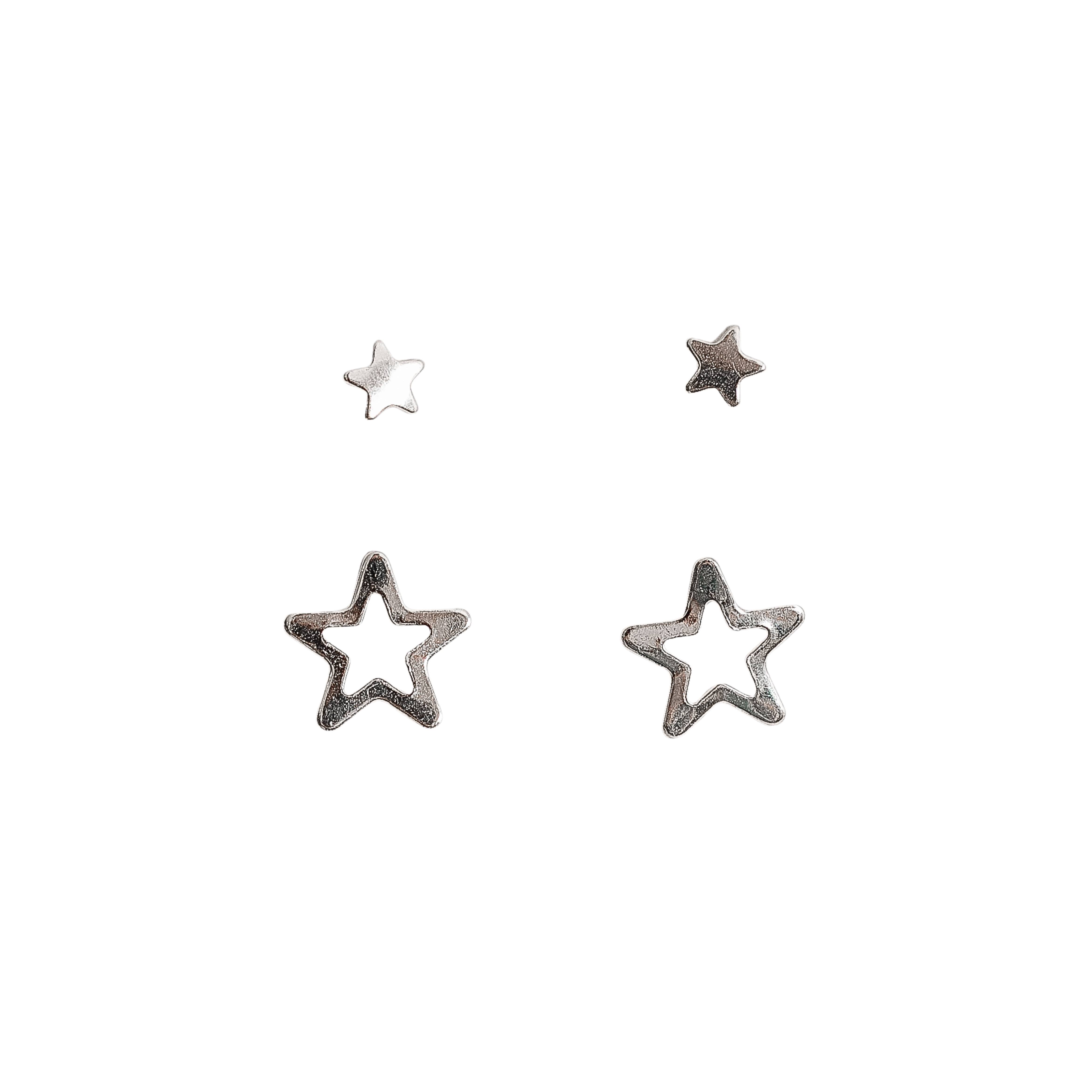 Dupla estrela 4mm e estrela vazada 8mm