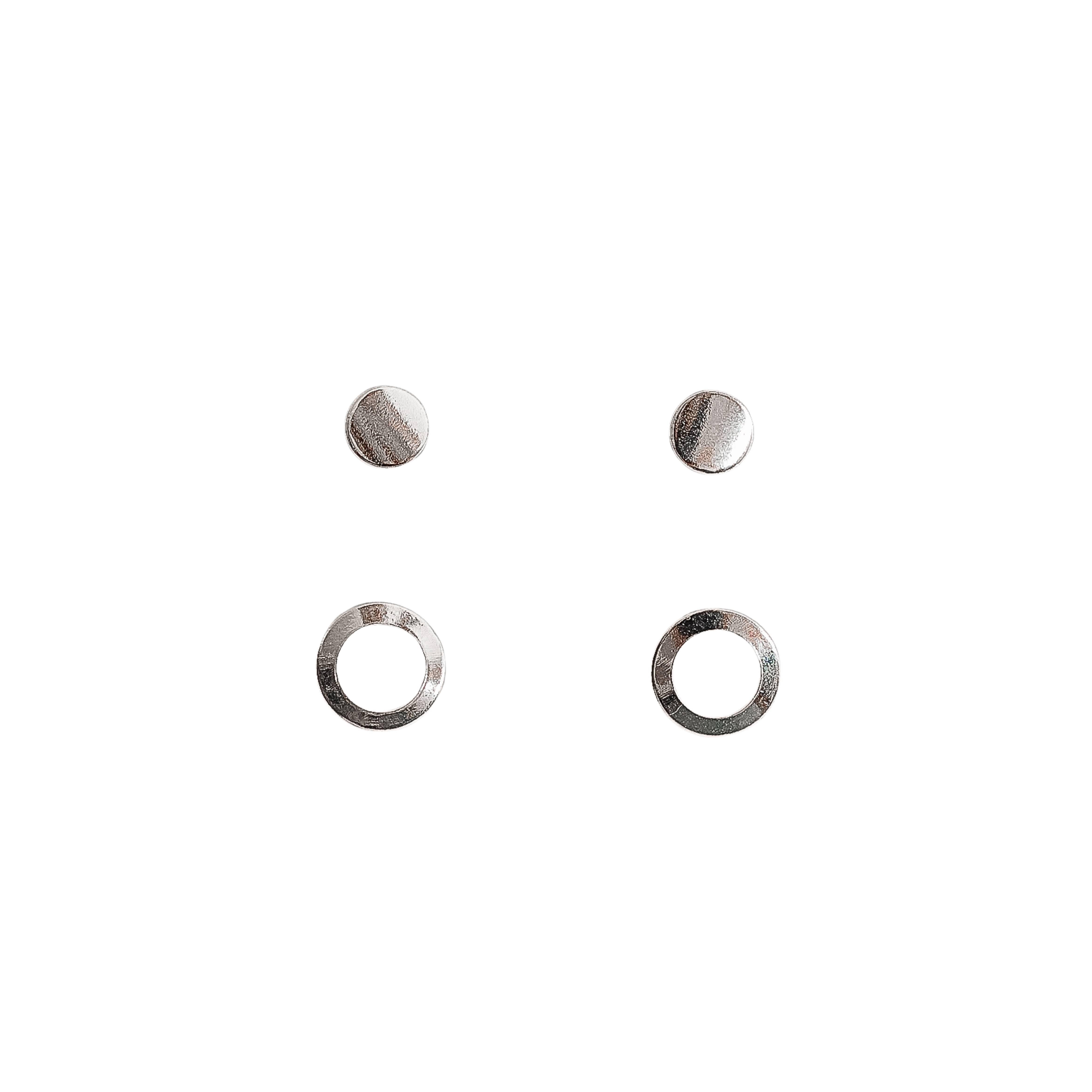 Dupla círculo 4mm e círculo vazado 6mm