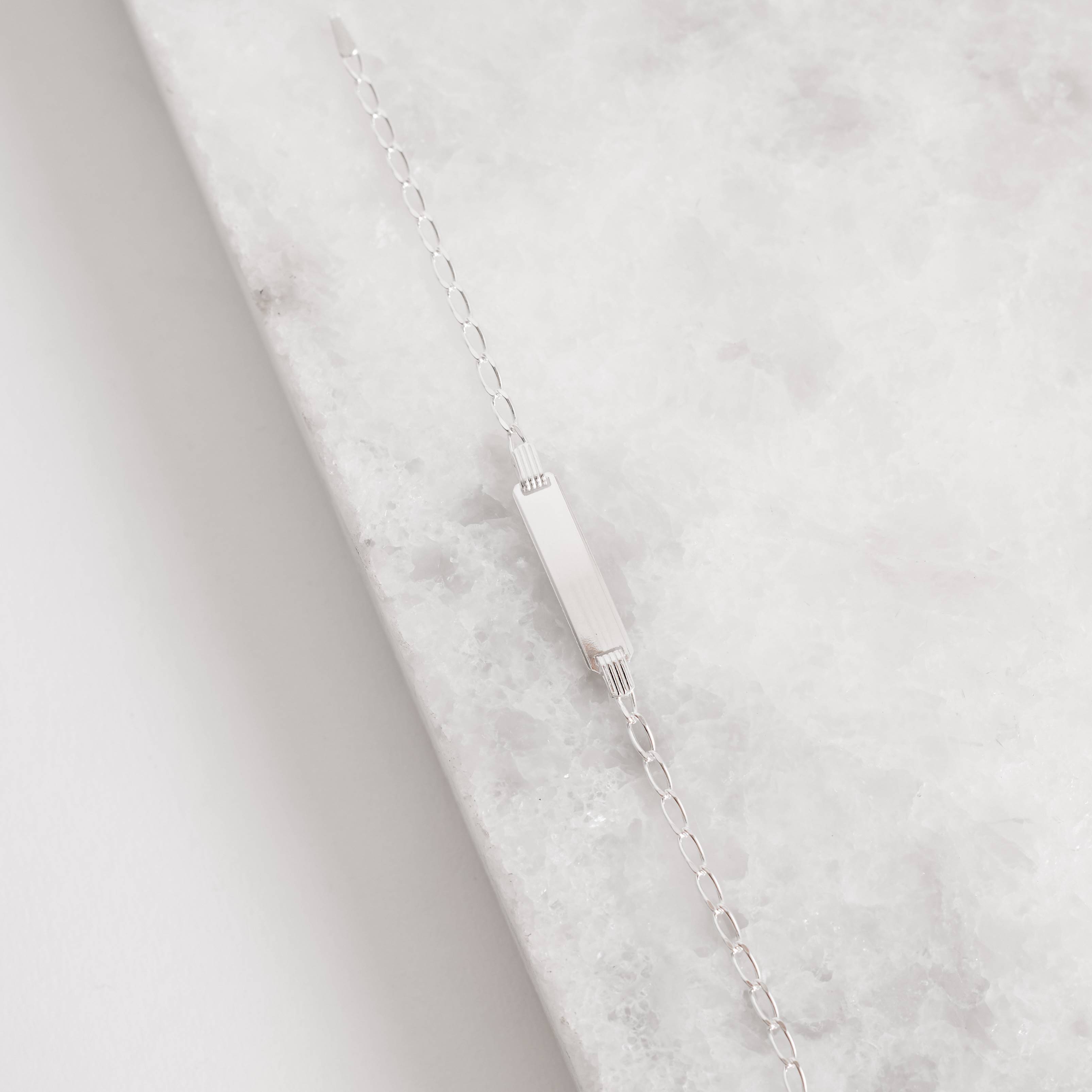 Imagem Secundária Pulseira infantil placa corrente grumet 14cm