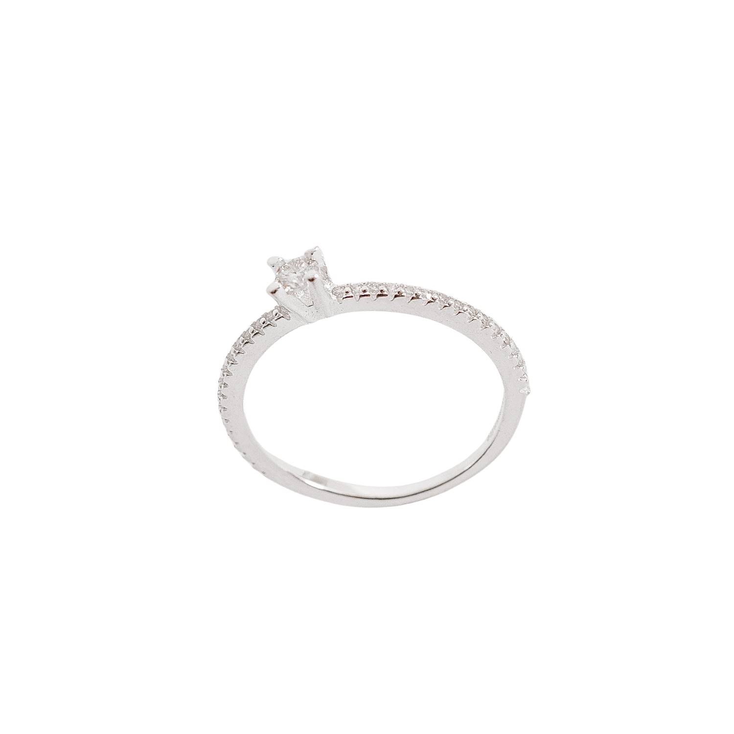 Anel meia aliança com solitário moissanite 3mm 