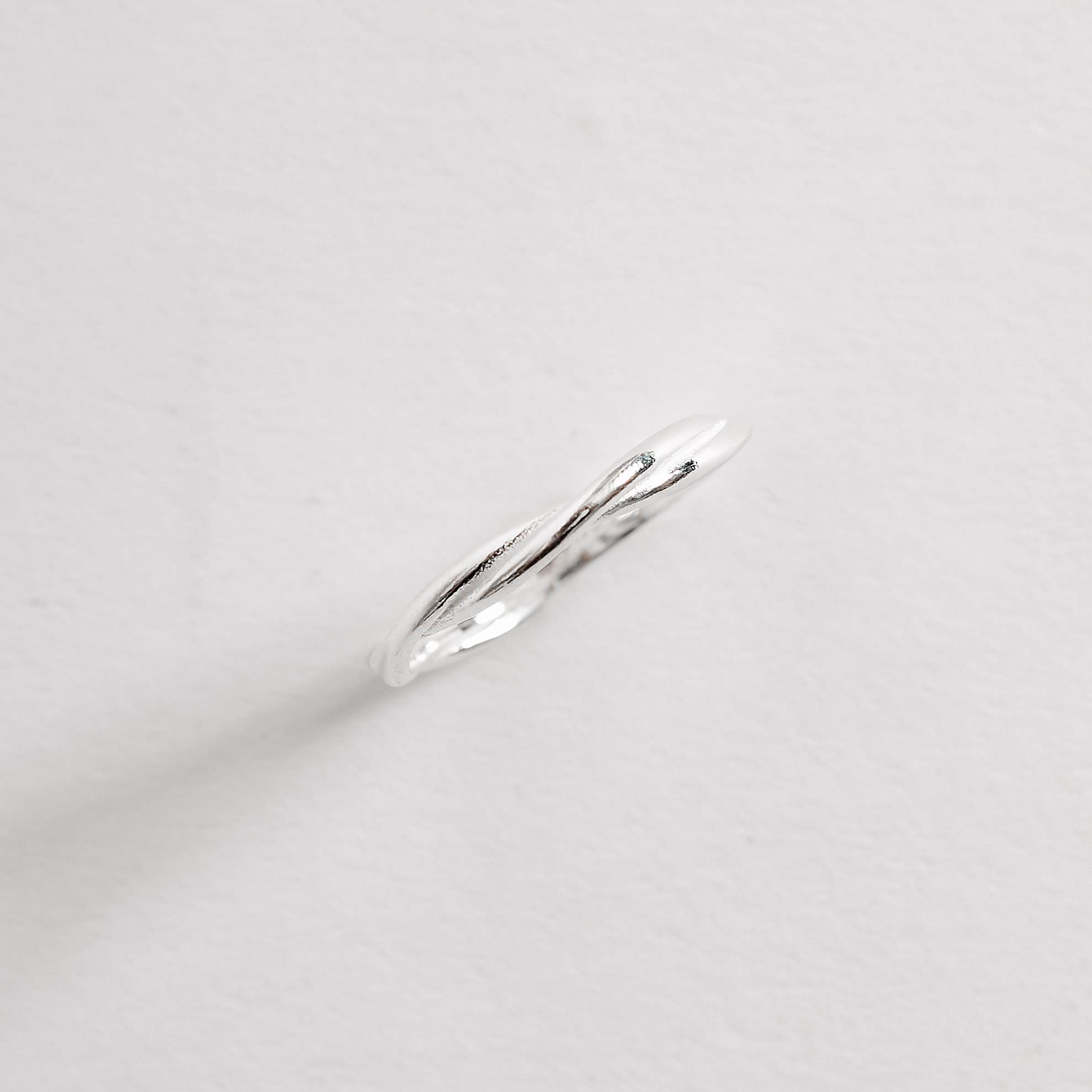 Imagem Secundária Anel trançado liso