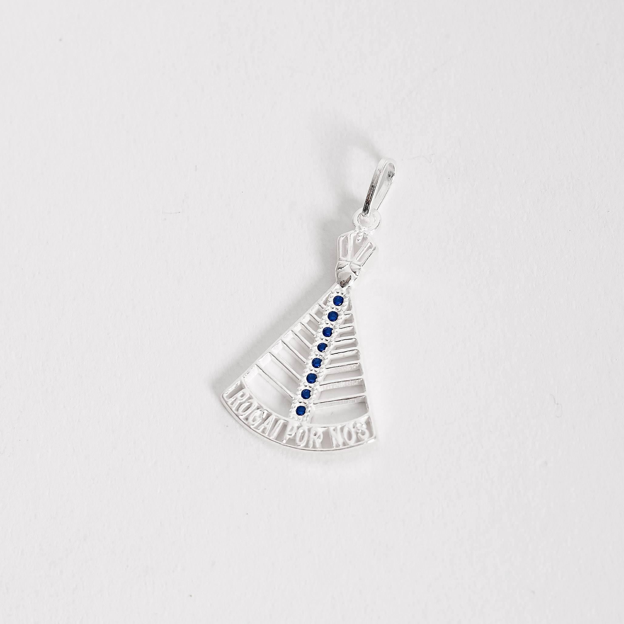 Pingente Nsa. Sra. Aparecida rogai por nós 25mm