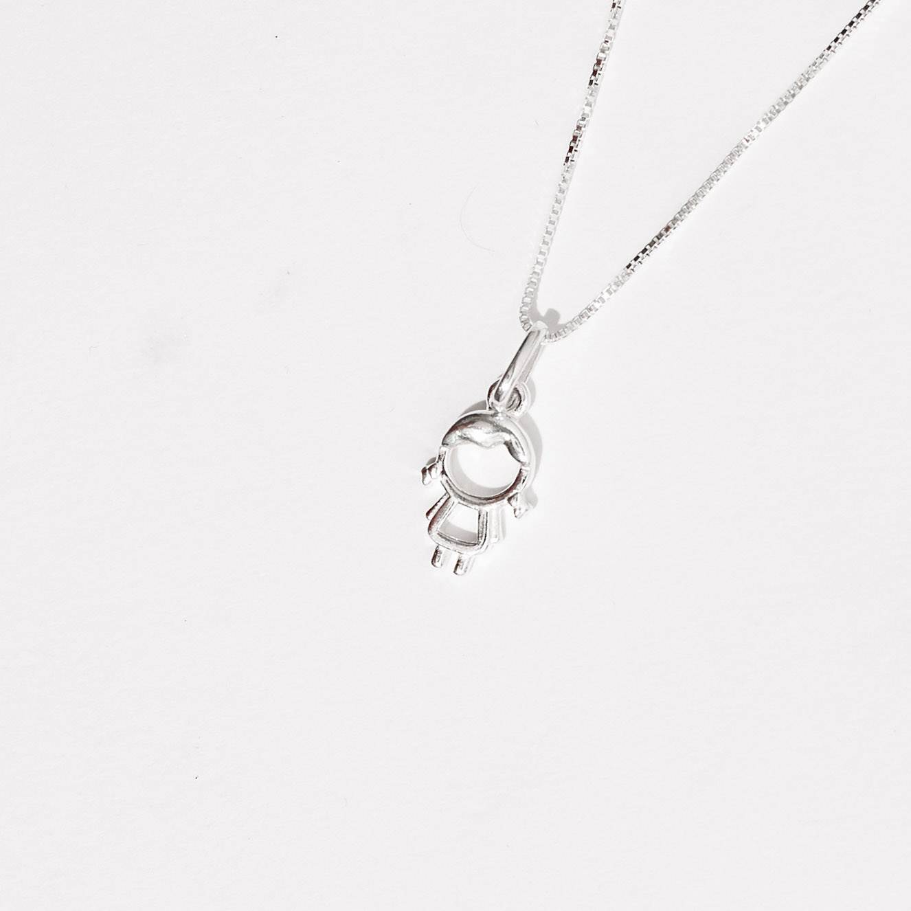 Imagem Secundária Colar pingente menina 11mm 45cm