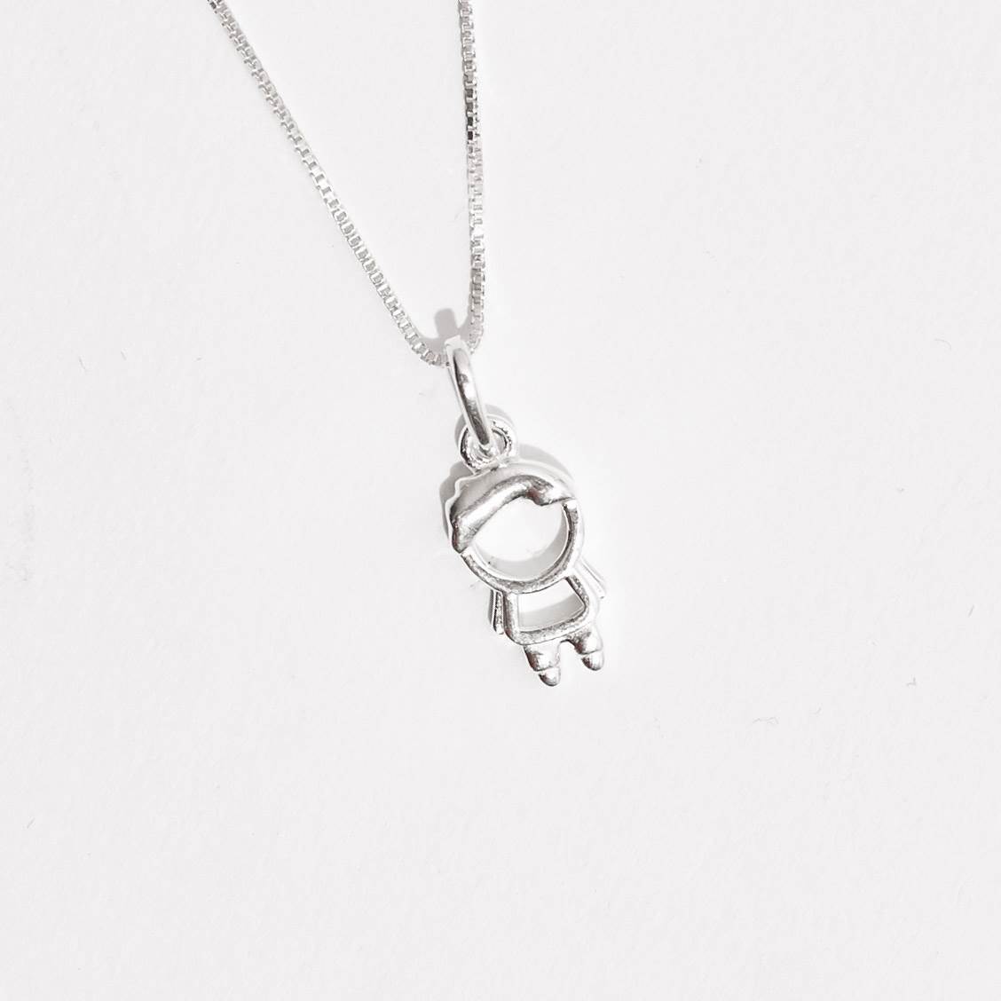 Imagem Colar pingente menino 12mm 45cm