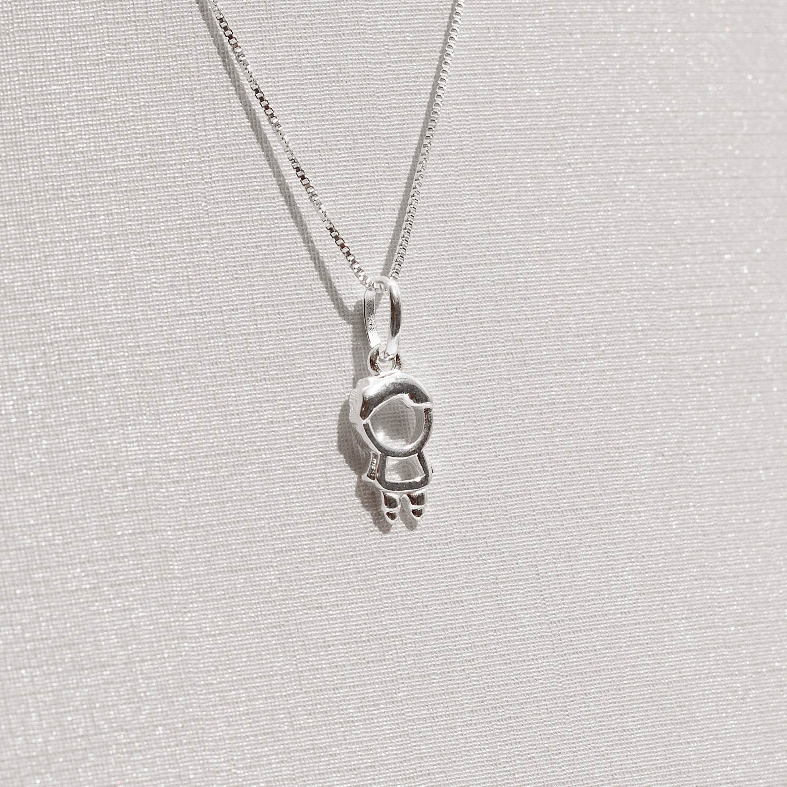 Imagem Secundária Colar pingente menino 12mm 45cm