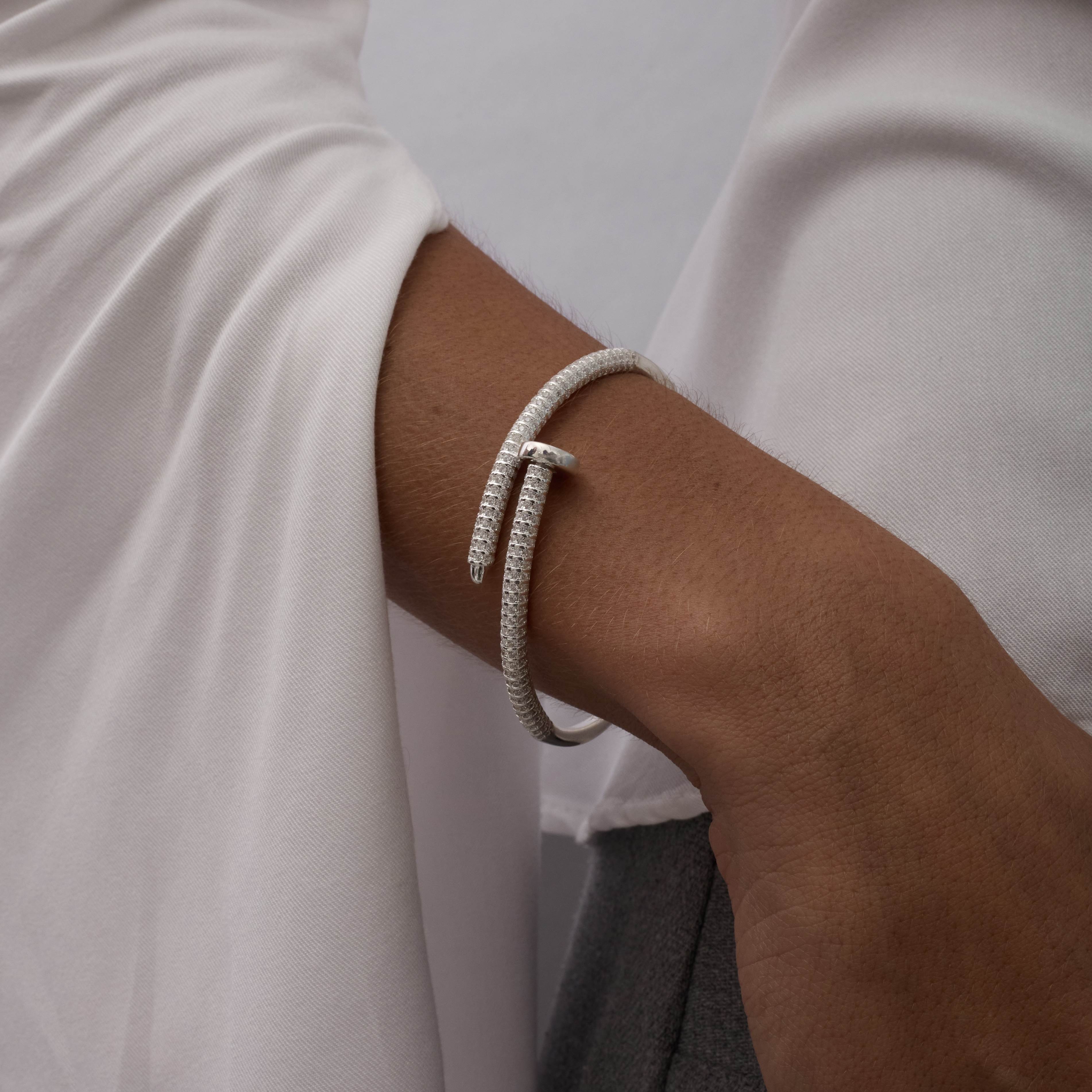 Imagem Secundária Bracelete pesado prego cravejado