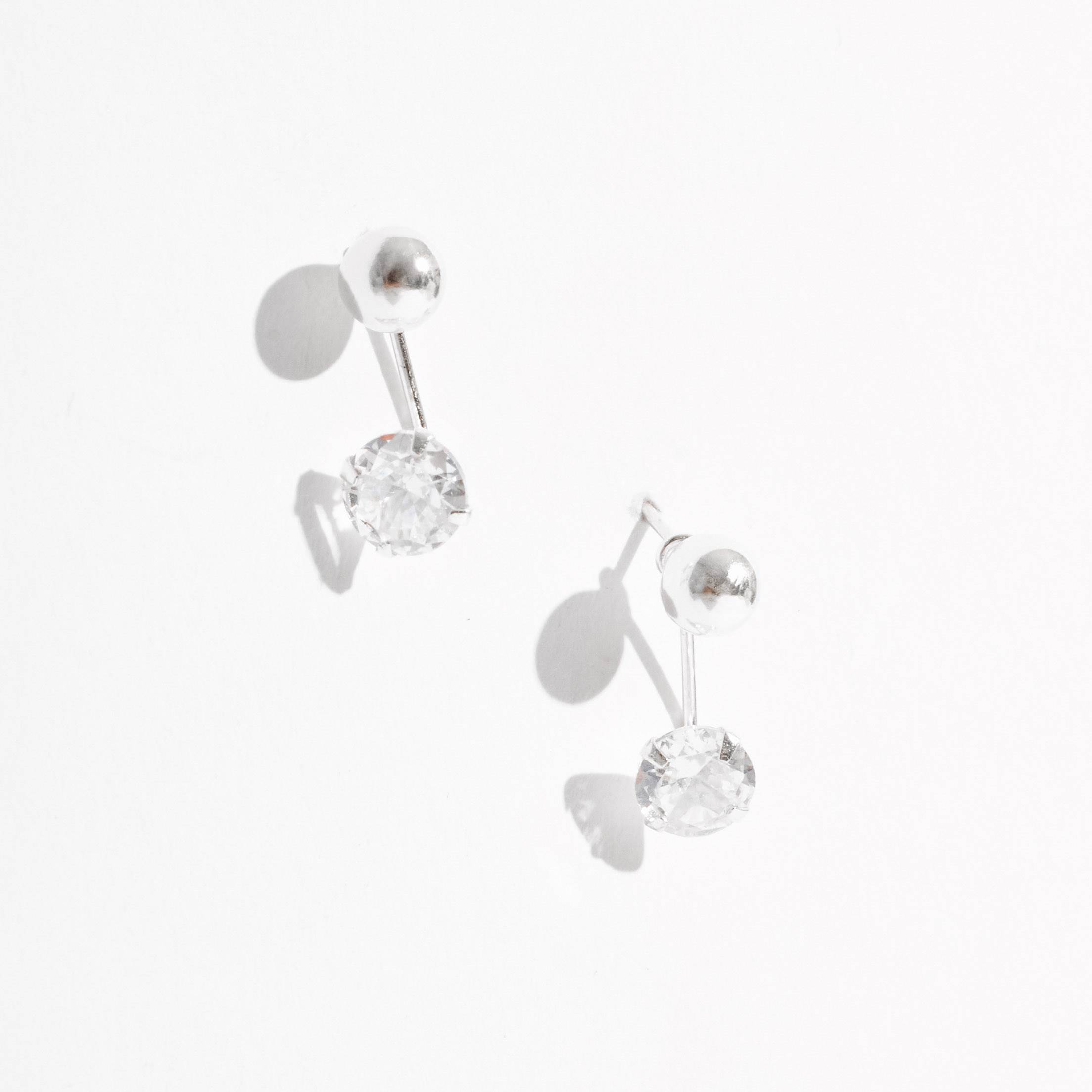 Imagem Secundária Brinco bola 4mm e zircônia 6mm