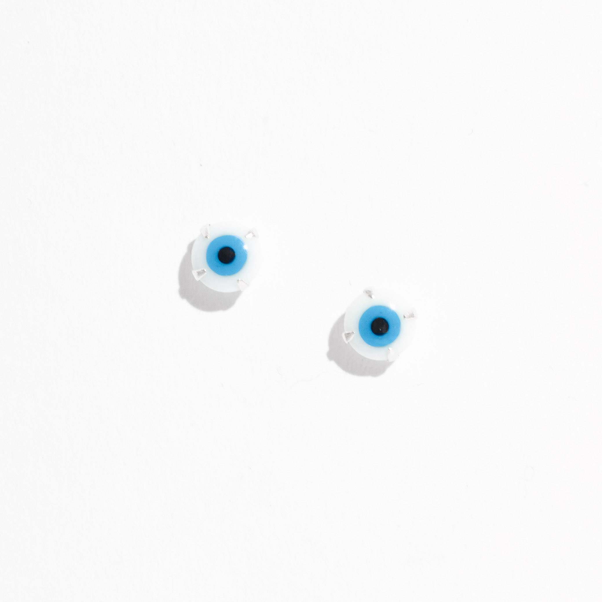 Brinco olho grego 6mm