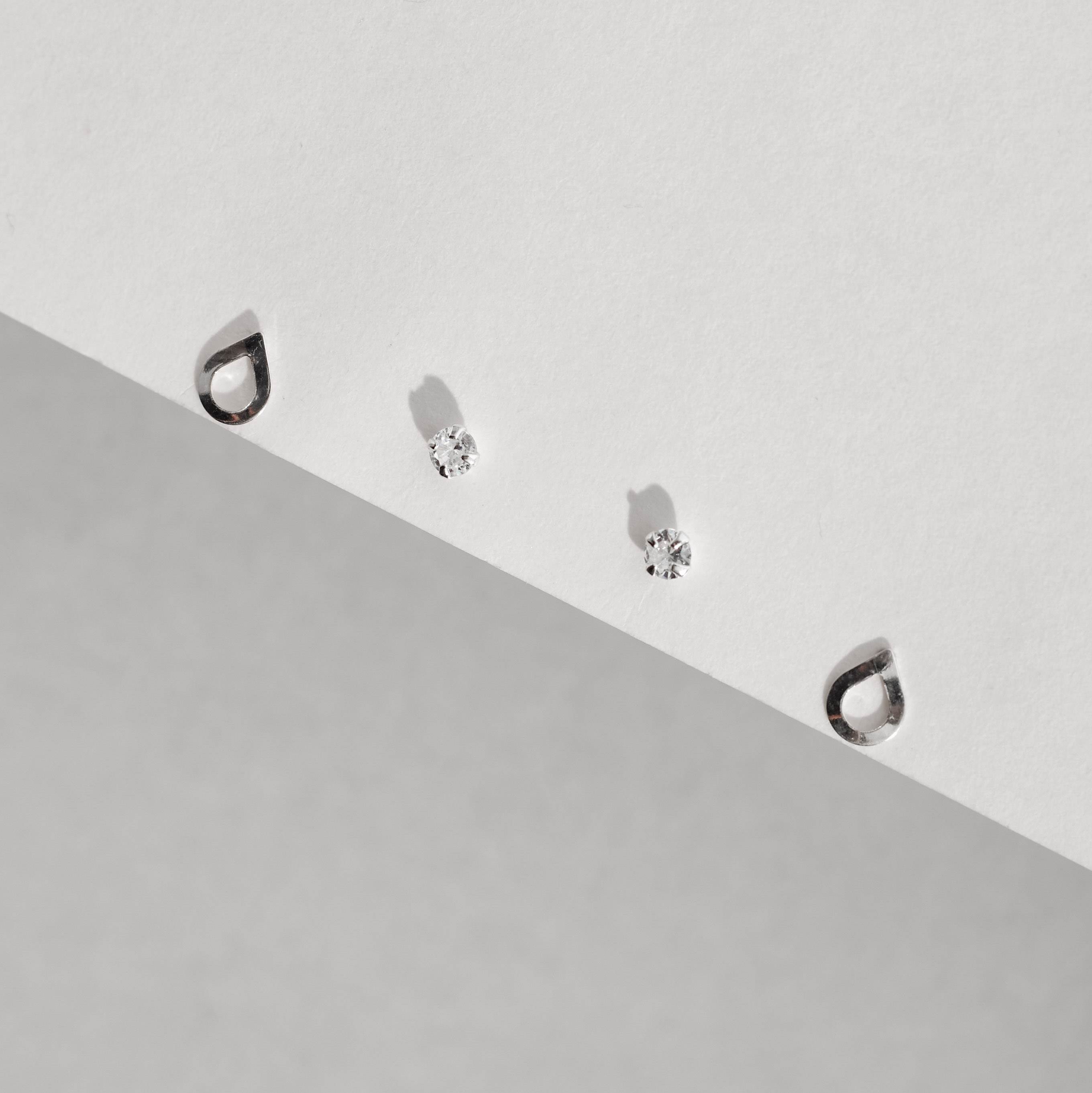 Dupla zircônia 3mm e gota vazada 6mm