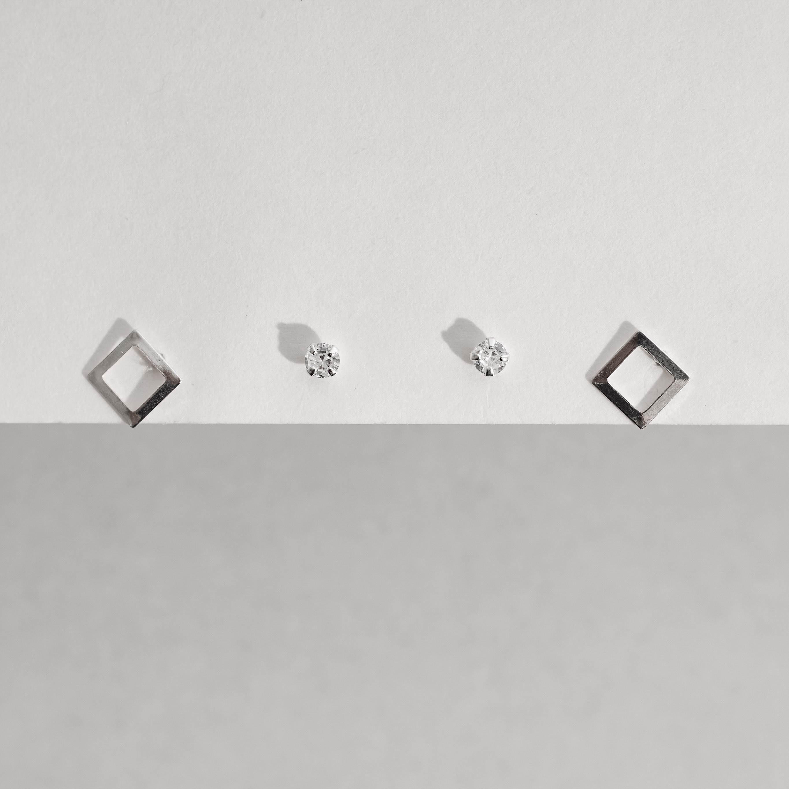 Dupla zircônia 3mm e quadrado vazado 6mm