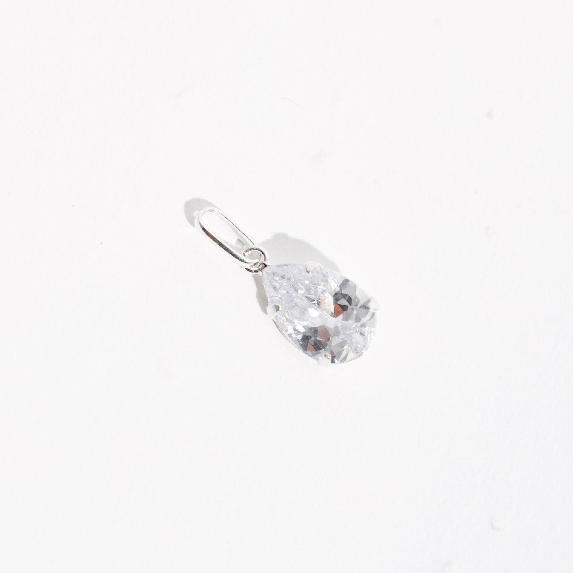 Imagem Secundária Pingente zircônia gota cristal 12mm