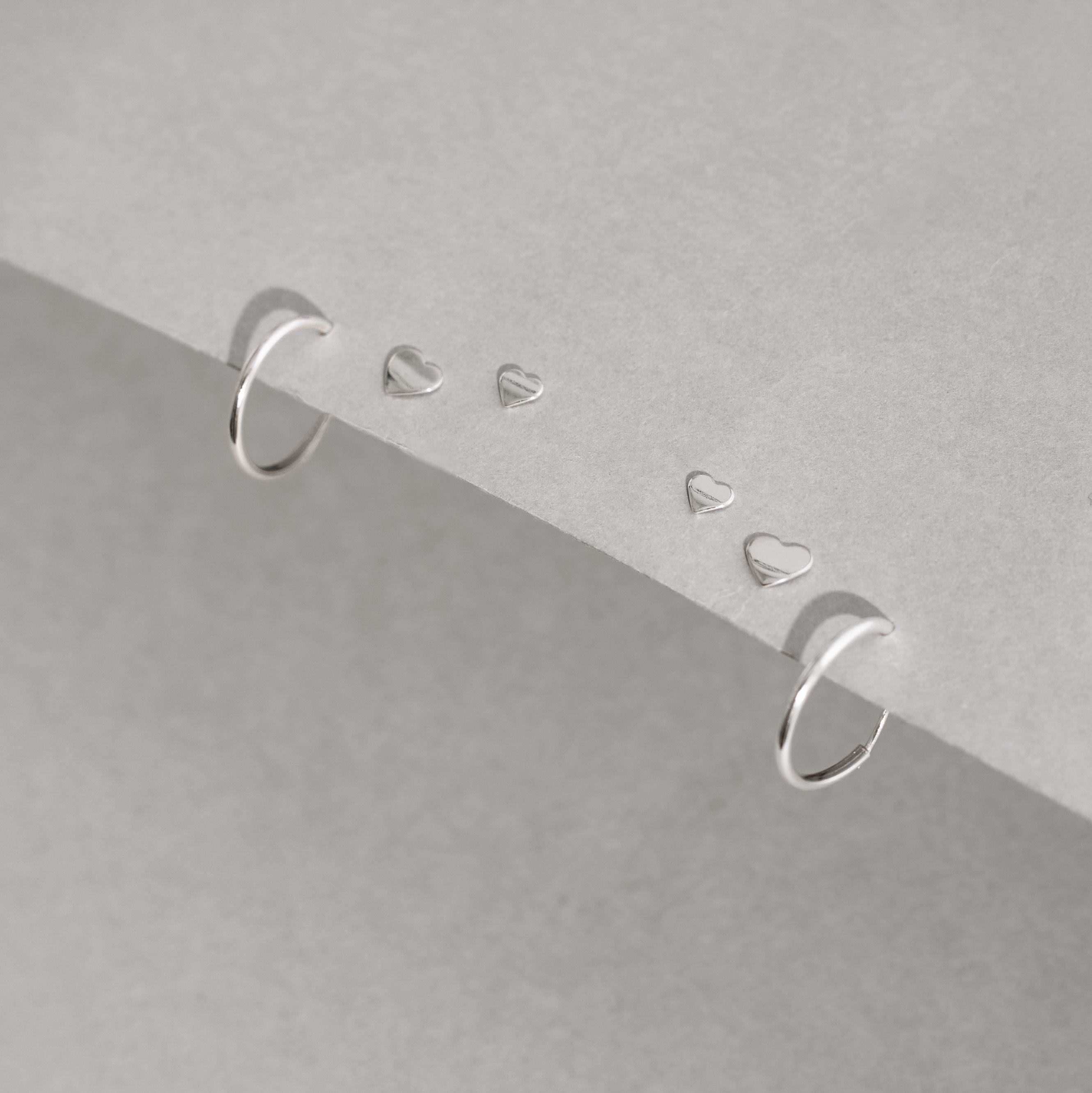 Trio corações com argola