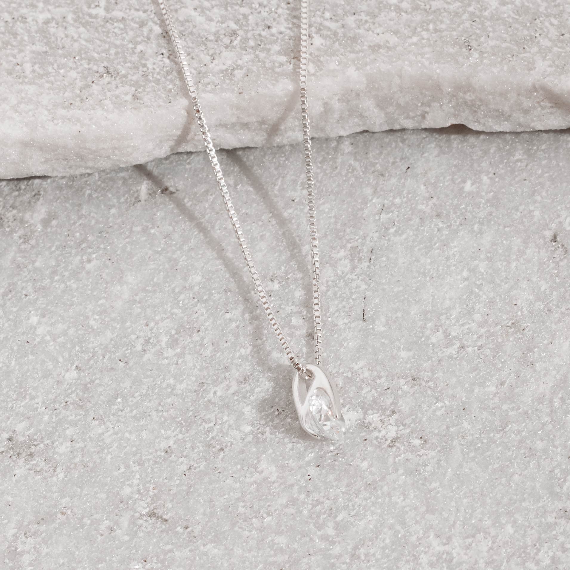 Imagem Secundária Colar zircônia redonda cristal 5mm 40cm