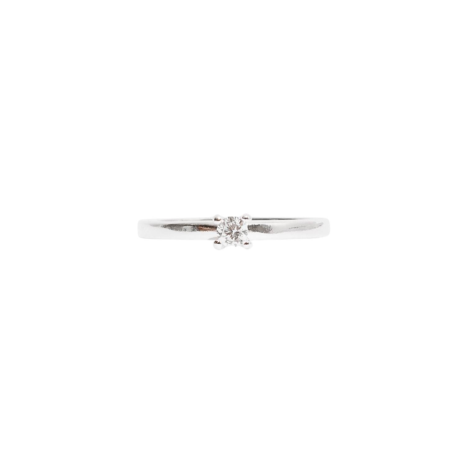 Anel solitário tradicional zircônia 3mm