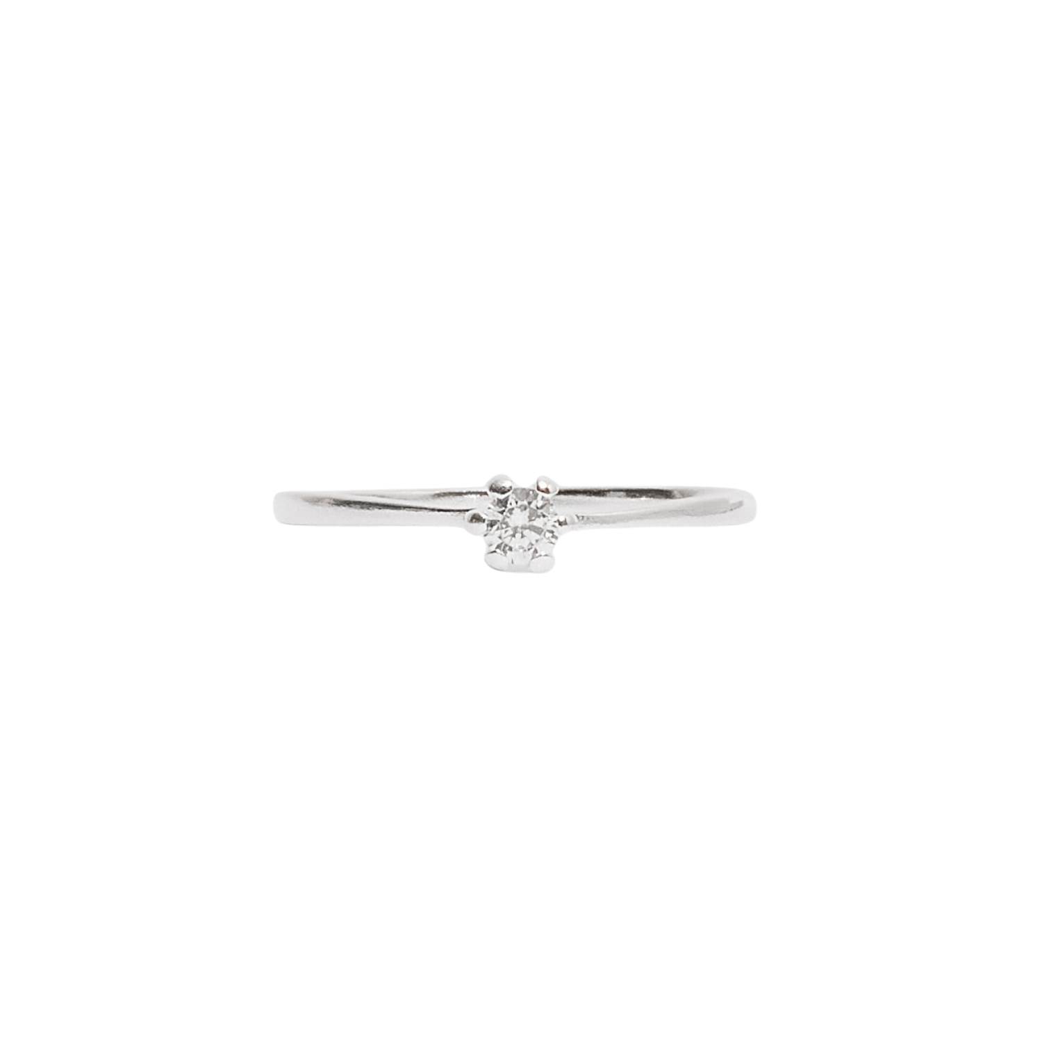 Imagem Anel solitário zircônia 3mm garras
