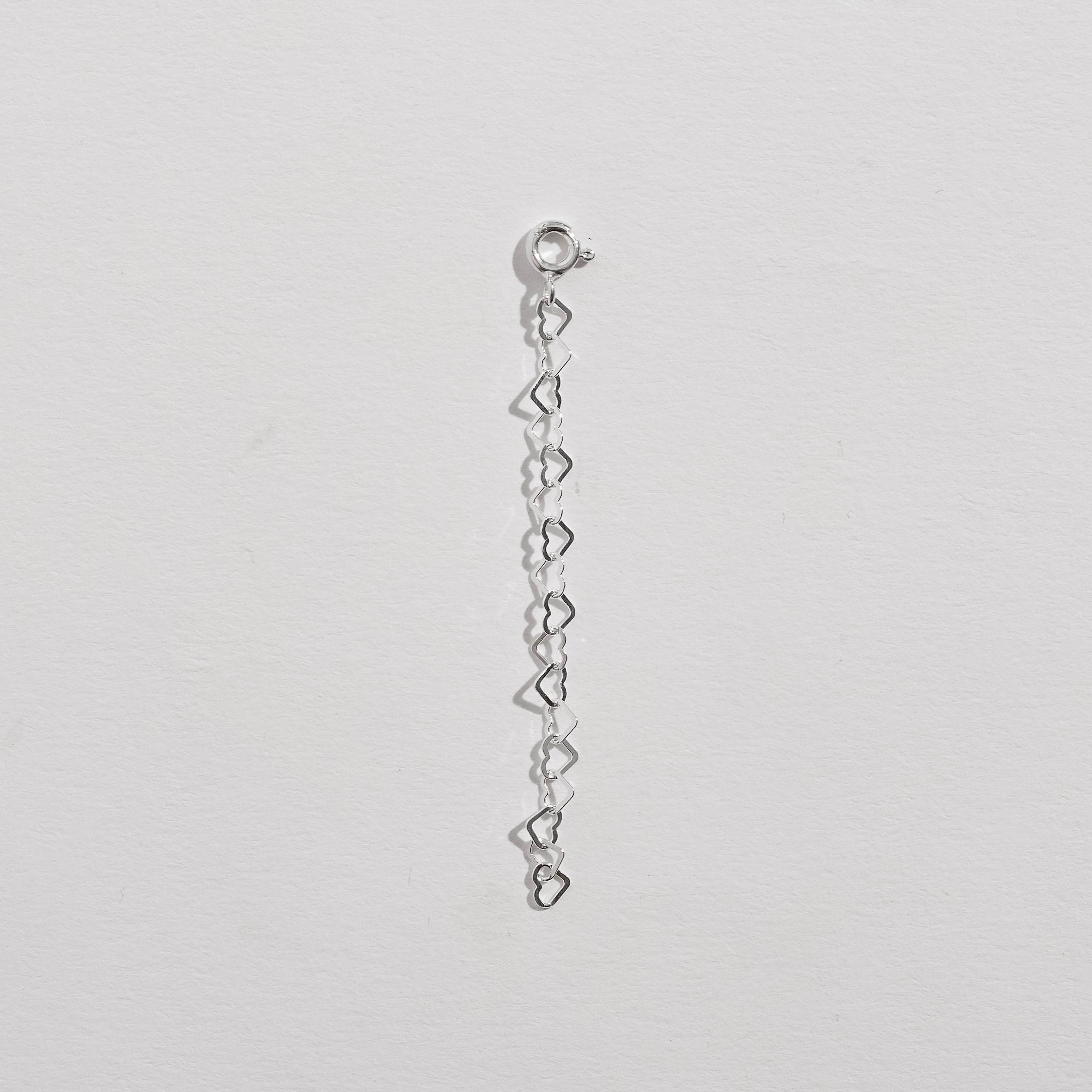 Corrente extensora coração 5cm com fecho