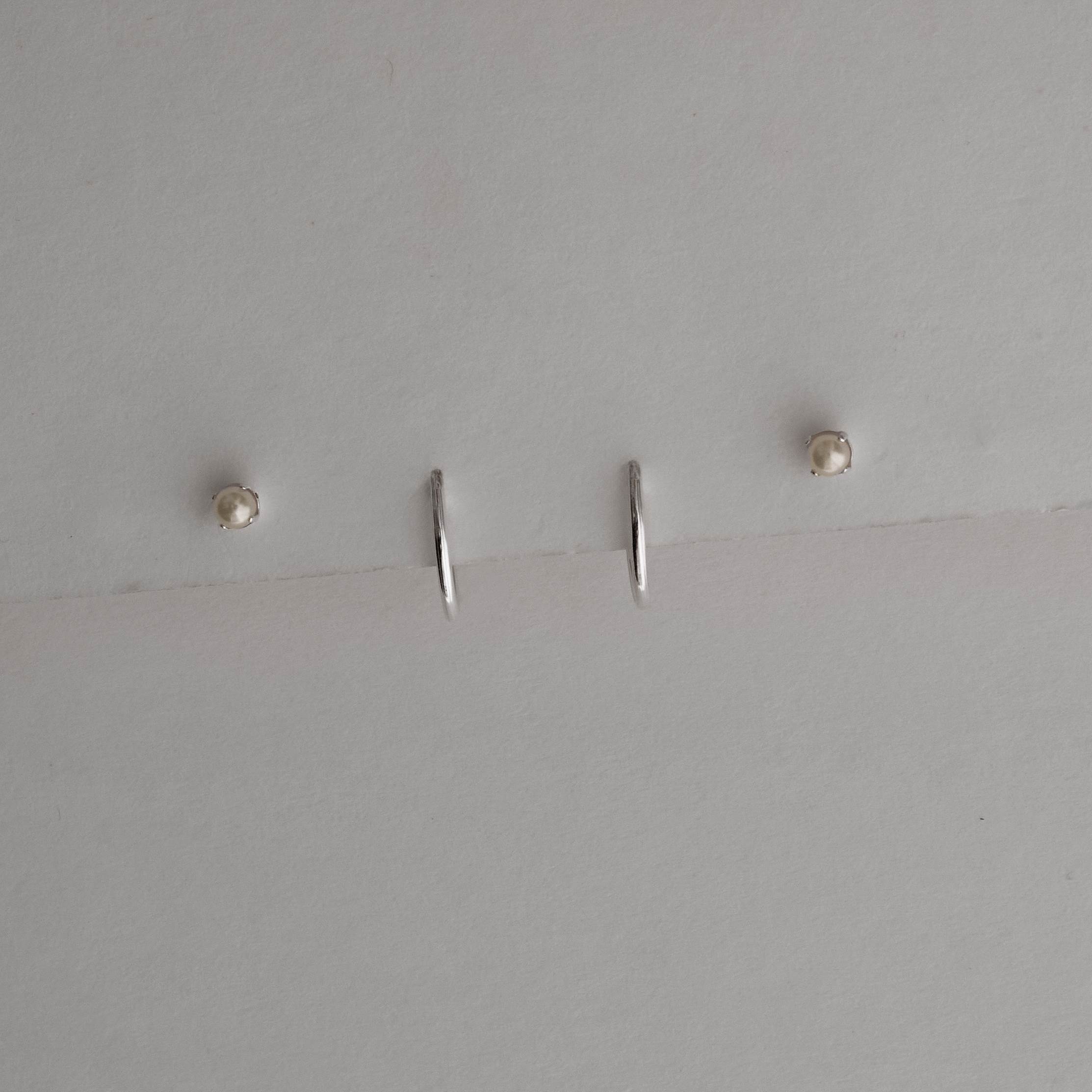 Imagem Secundária Dupla pérola 3mm e argola 12mm