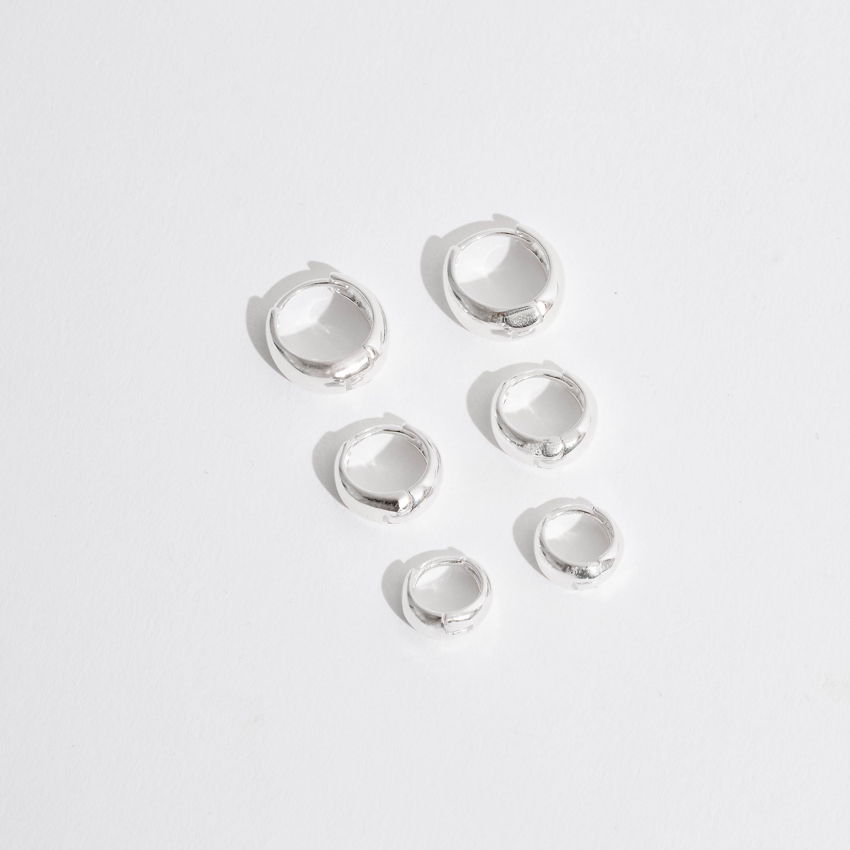 Trio argolas click 9, 11 e 13mm larga